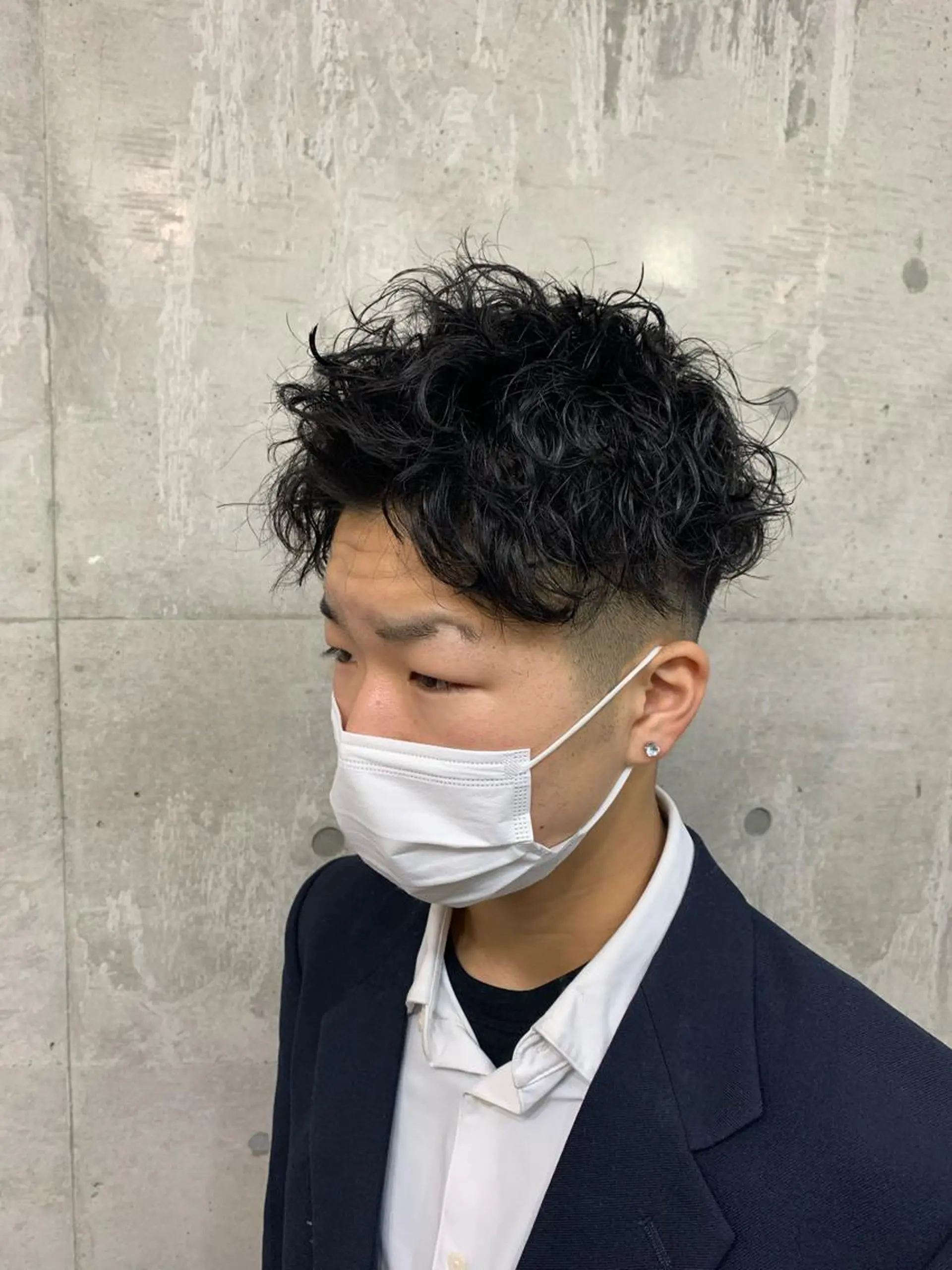 ショート パーマ メンズ カット パーマ トリートメント クセを最大限に活かす メンズパーマ奈良大祐のヘアスタイル