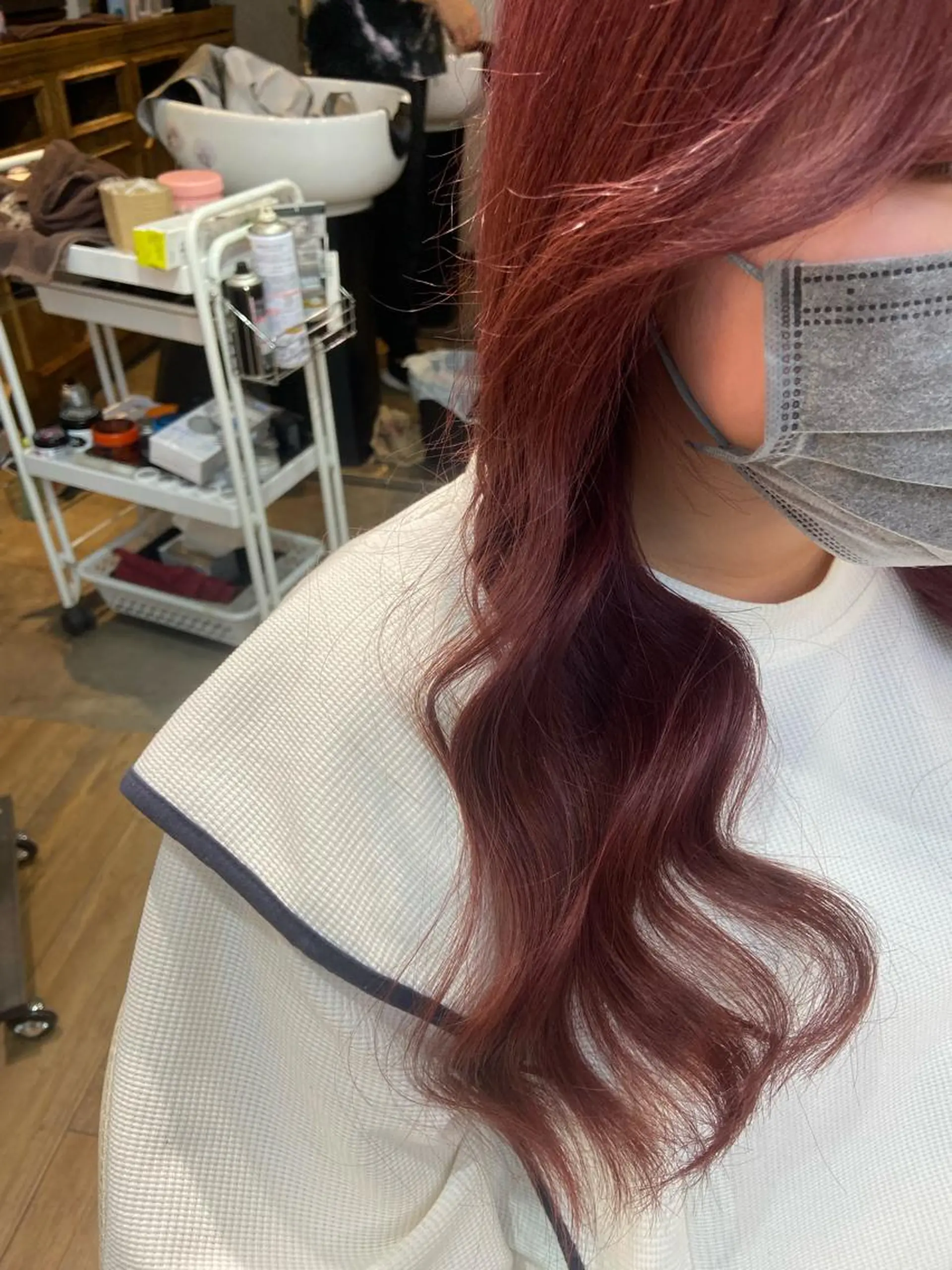 ロング カラー ヘアカラー トリートメント 🧸プルエクステ❤︎ ネイルKAO🧸のヘアスタイル