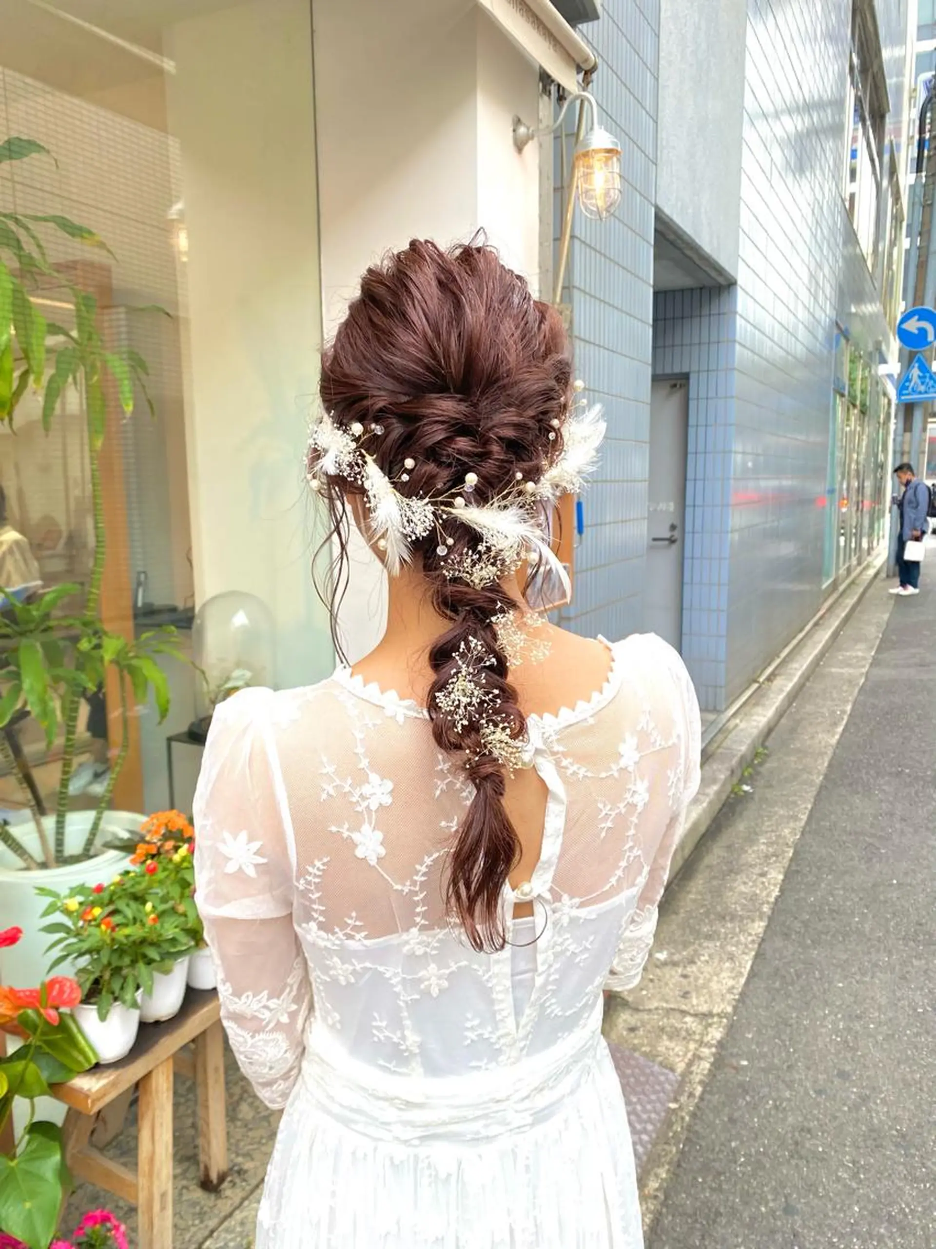 セミロング ヘアセット 安永 涼のヘアスタイル