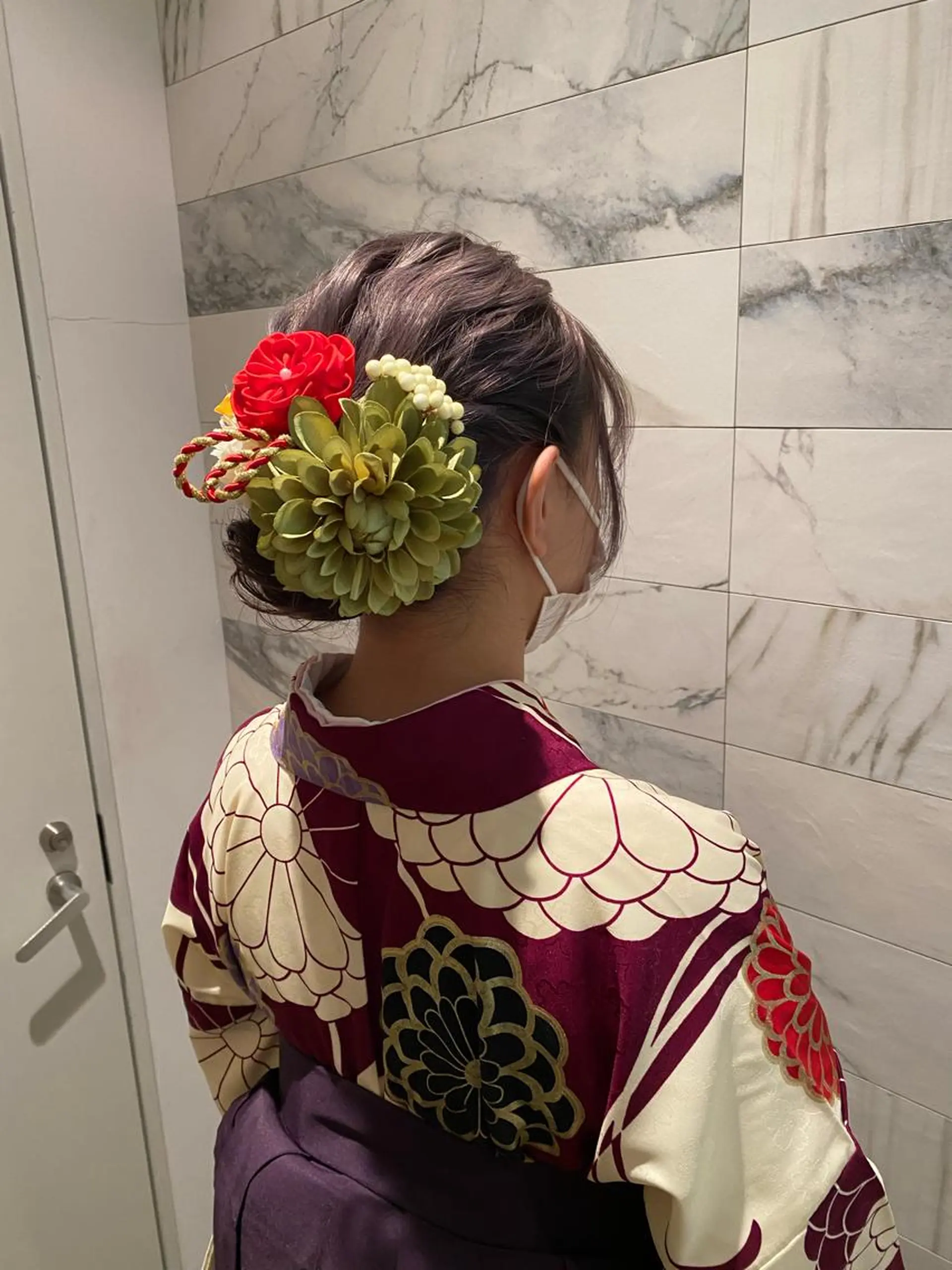 セミロング 浴衣 着付け mira share salon所属・ブリーチカラー🐼 sayukiのヘアスタイル