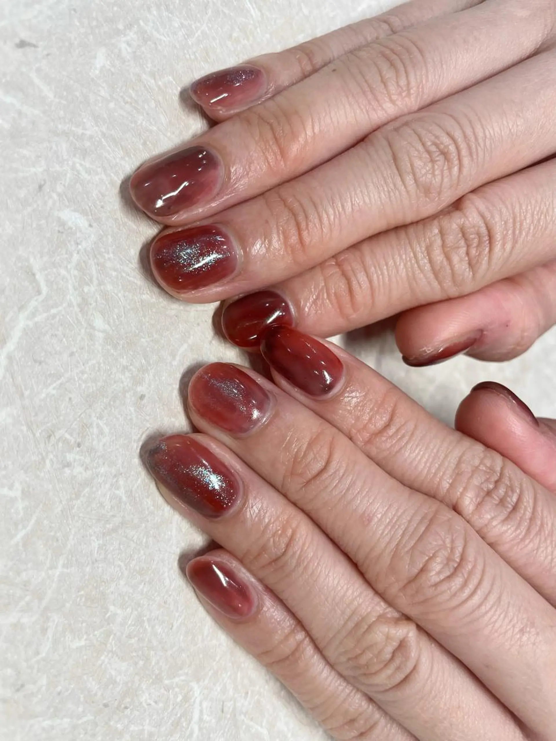 ネイル ボルドー Nagashima sanaのネイルデザイン