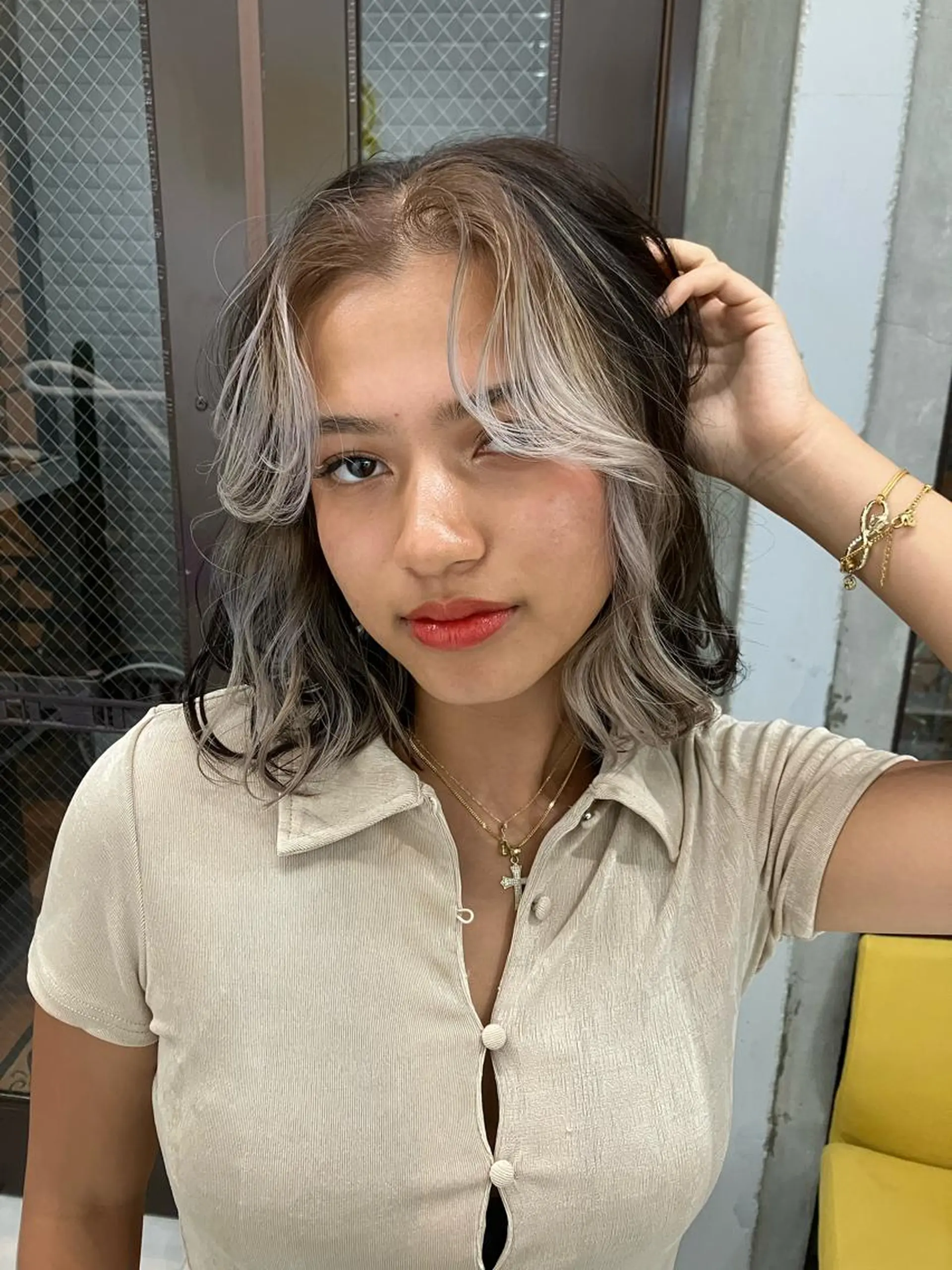 ミディアム 断髪刈舞所属・フェード・メッシュ ハイトーン/fumaのヘアスタイル