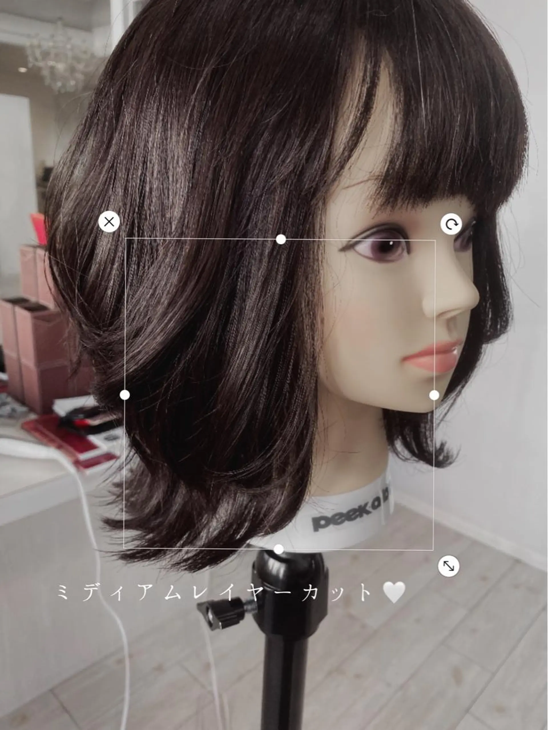 ミディアム レイヤーカット Rol By apollo所属・🦋ハイトーン🦋 MAYURI🌺のヘアスタイル