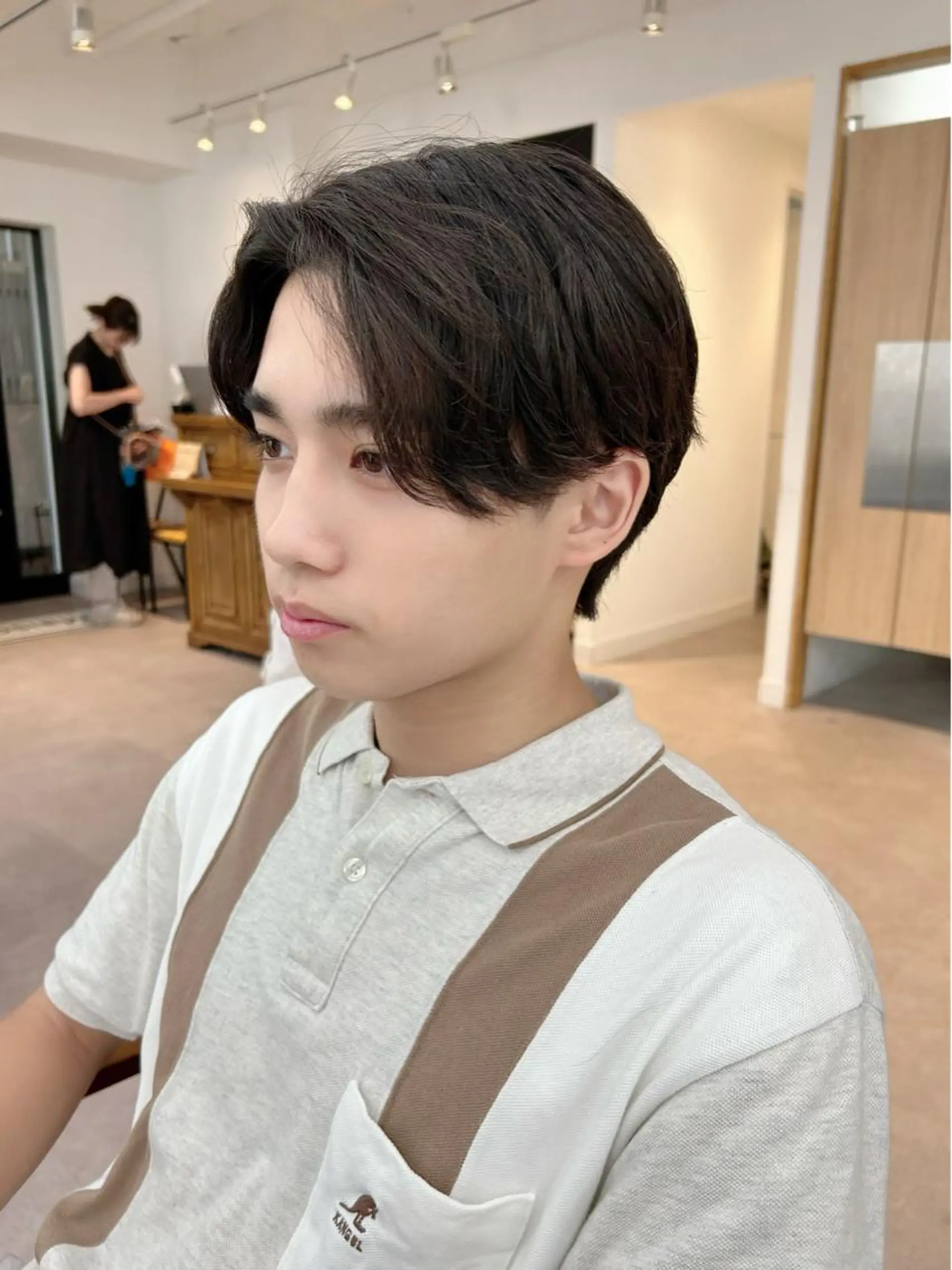 パーマ メンズ 🤎ベージュカラー 🐶メンズパーマのヘアスタイル