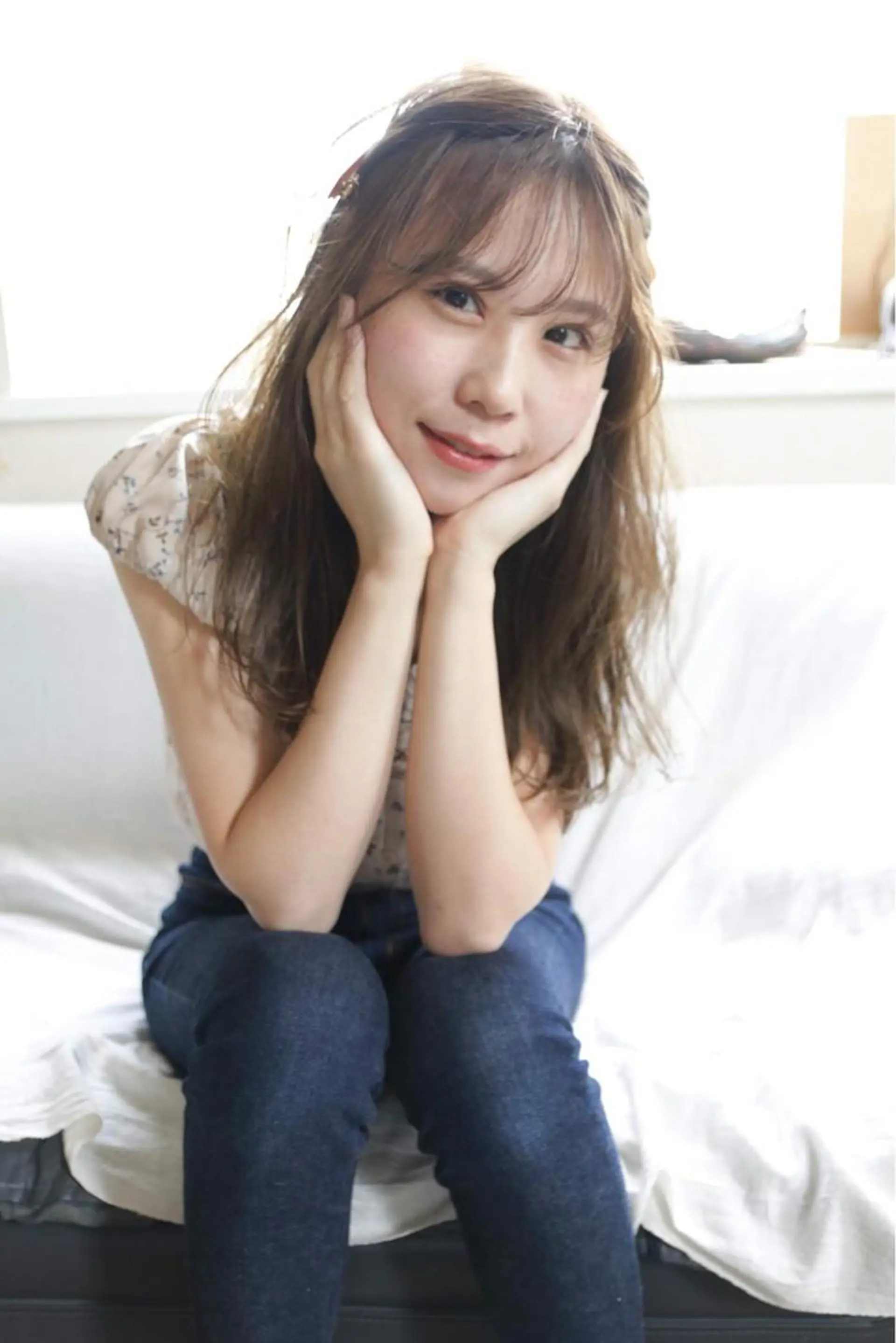 ロング カラー アディクシーカラー シースルーバング カット ヘアカラー トリートメント 斉藤 貴也のヘアスタイル