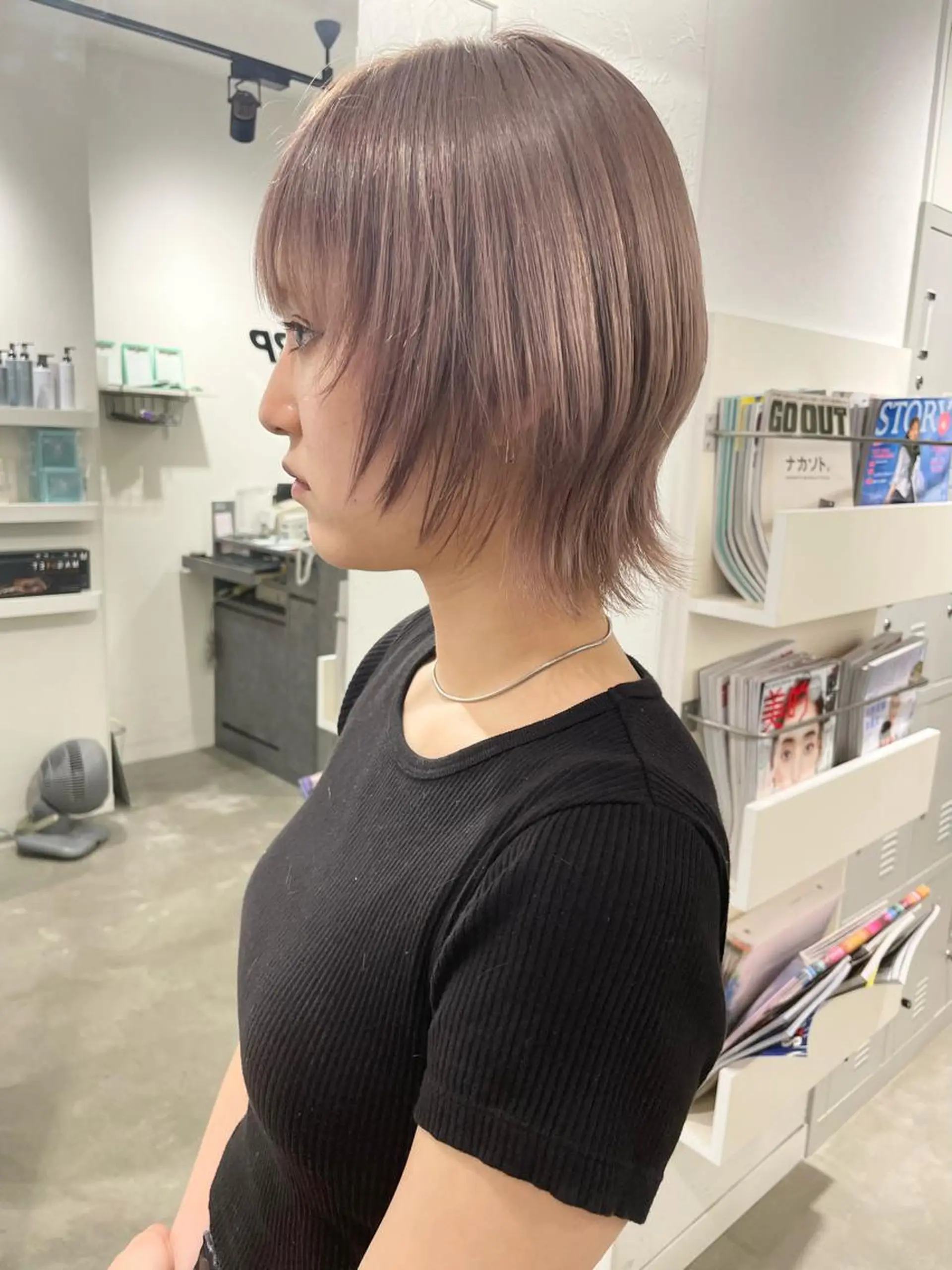 ミディアム カラー ベージュカラー ピンクカラー ピンクベージュ カット ヘアカラー トリートメント 2nd所属・🤍2nd🤍田所 美希のヘアスタイル