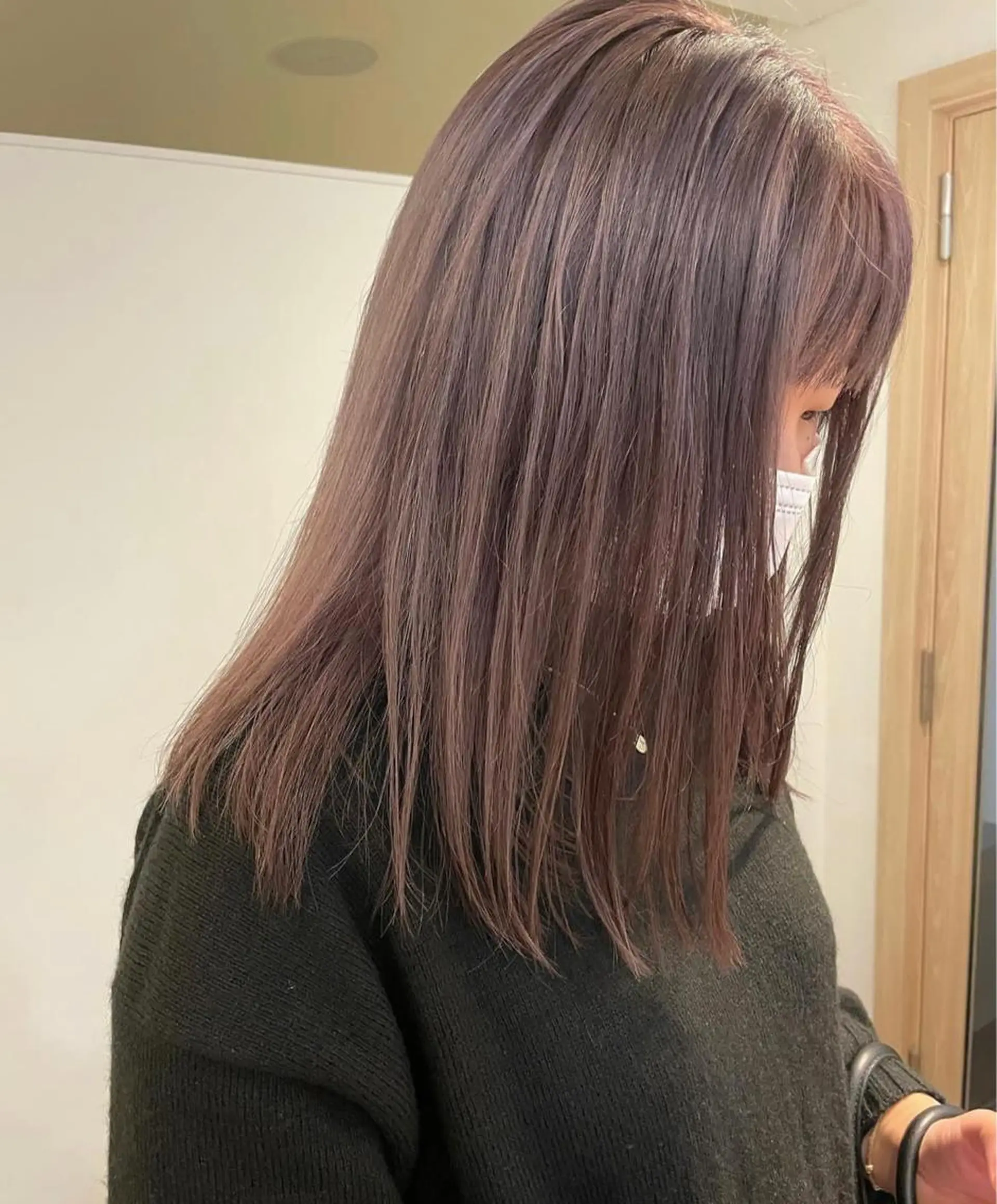 セミロング カラー ショート・ボブパーマ 指名No.1かけるのヘアスタイル