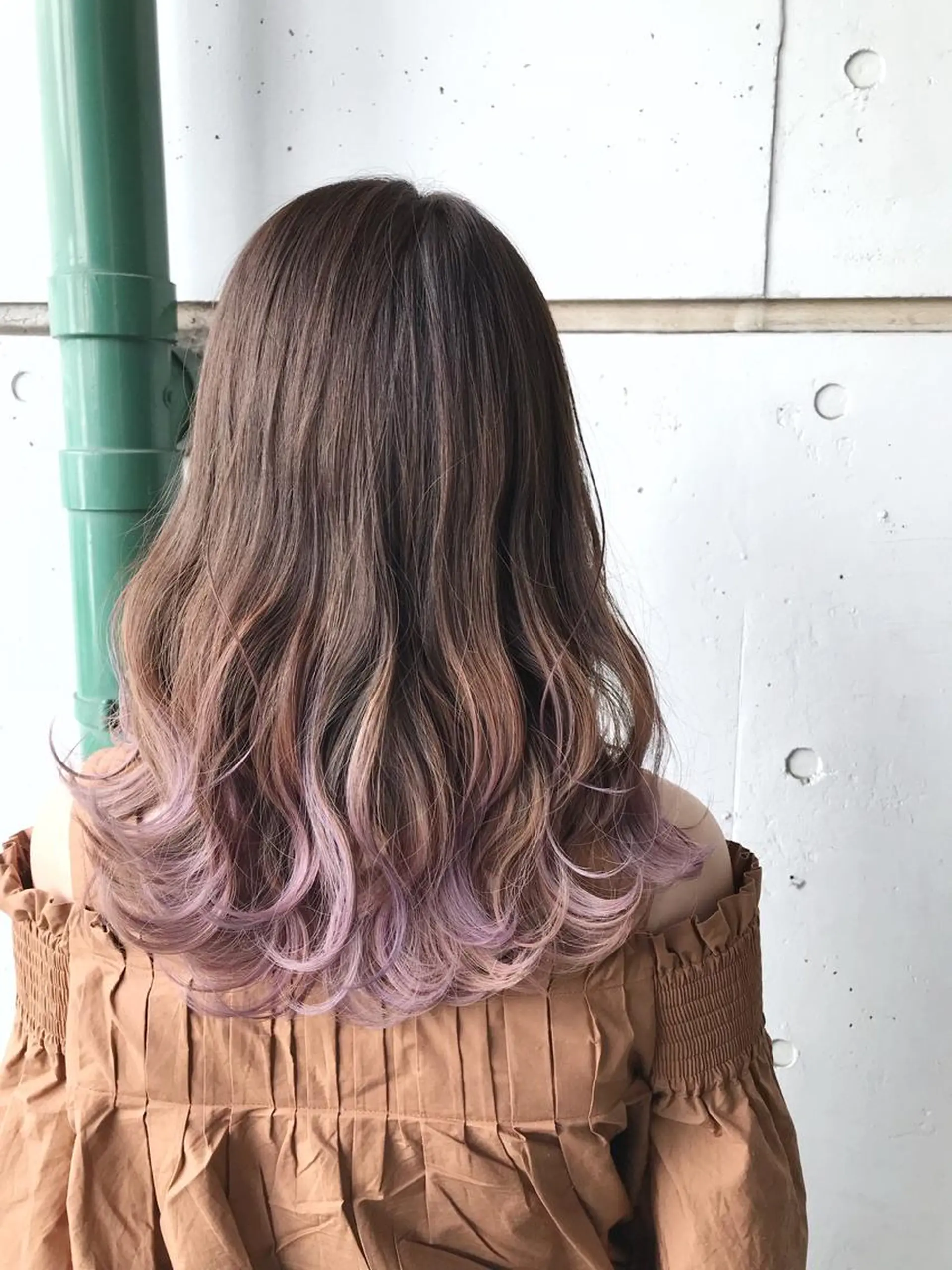 セミロング カラー 原山 直人のヘアスタイル