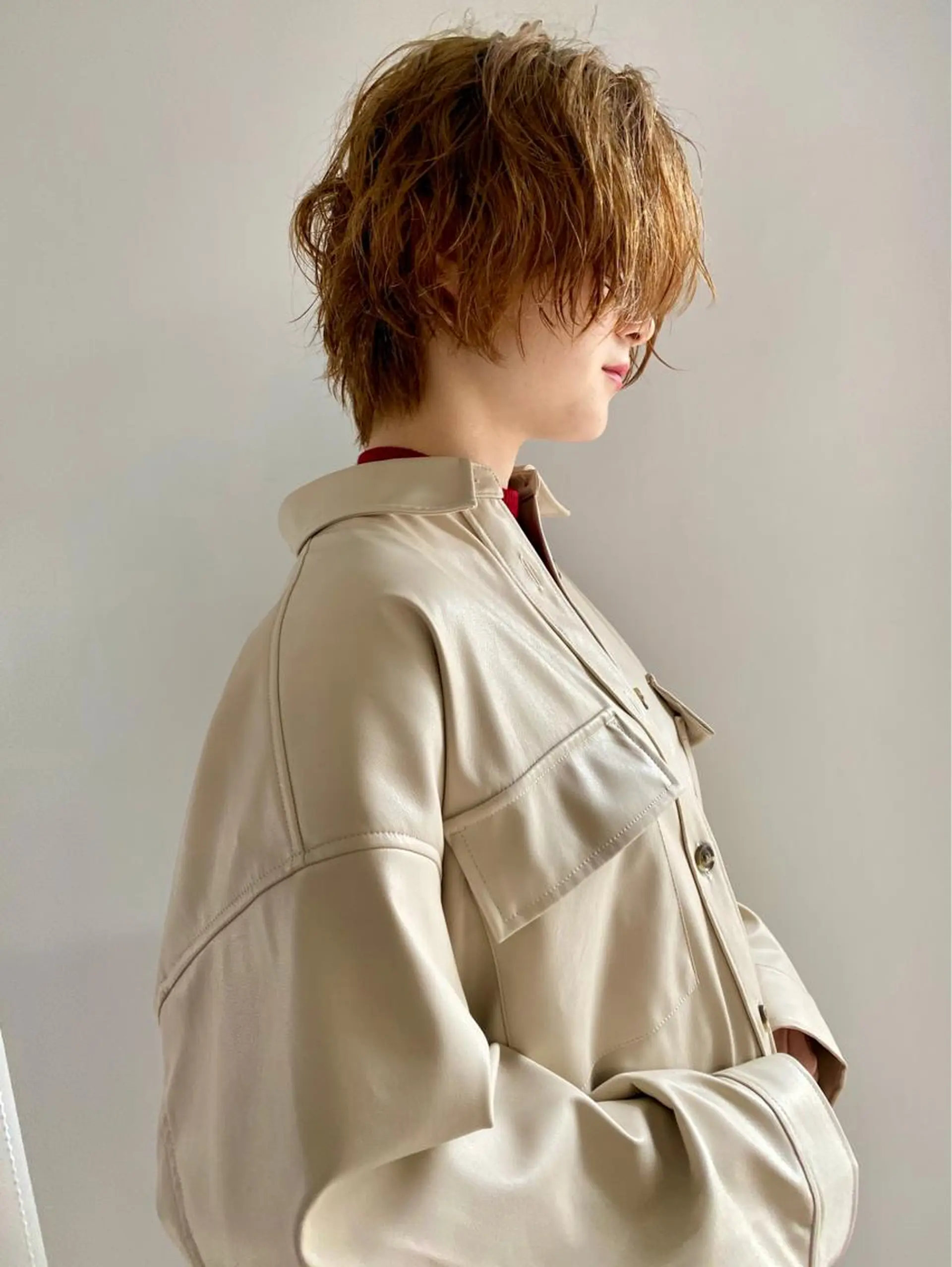 ショート カラー パーマ steed tokyo所属・KOOKI スティードトーキョーのヘアスタイル