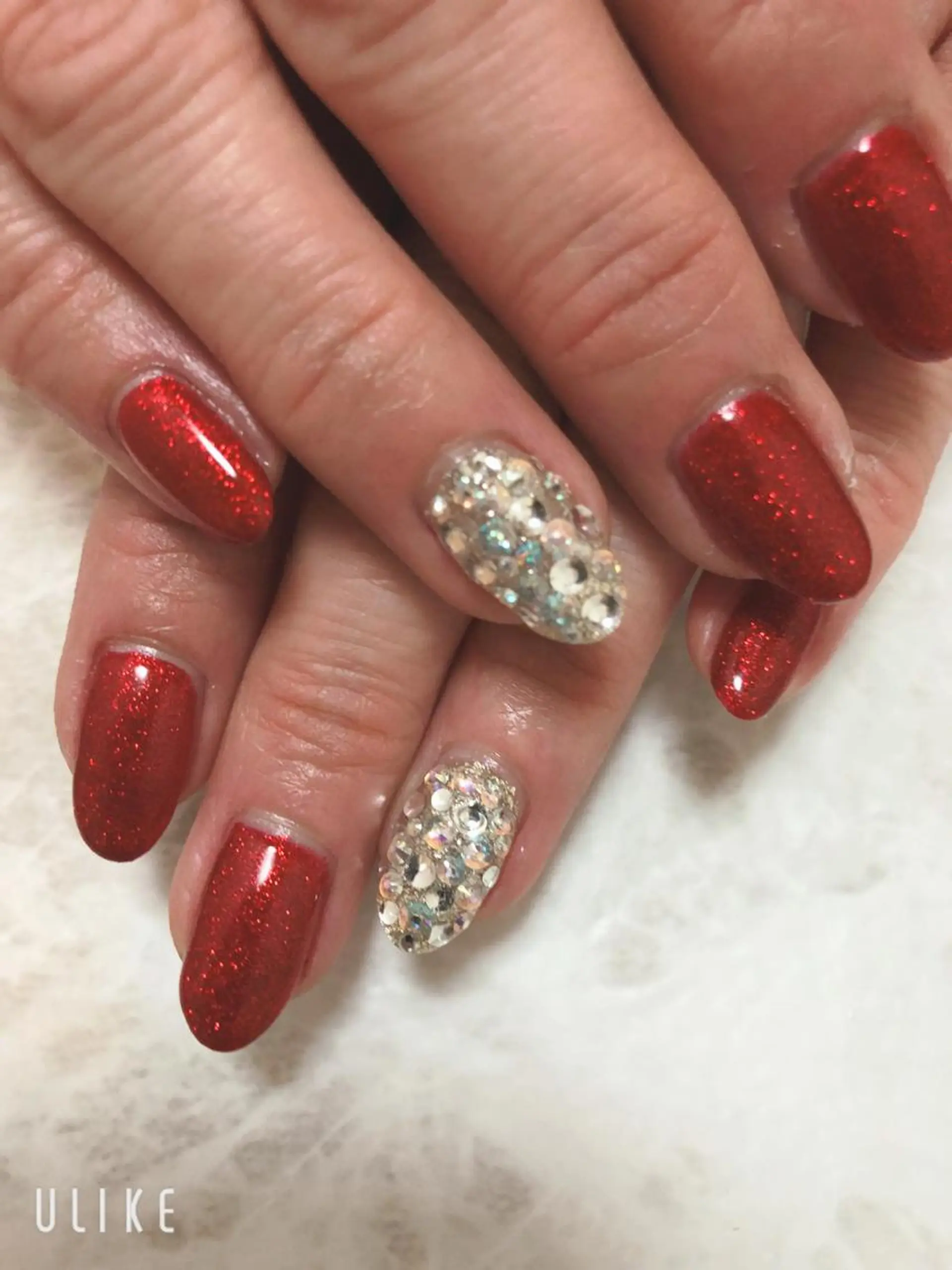 ネイル ワンカラーネイル ストーンネイル Lokahi NAILのネイルデザイン