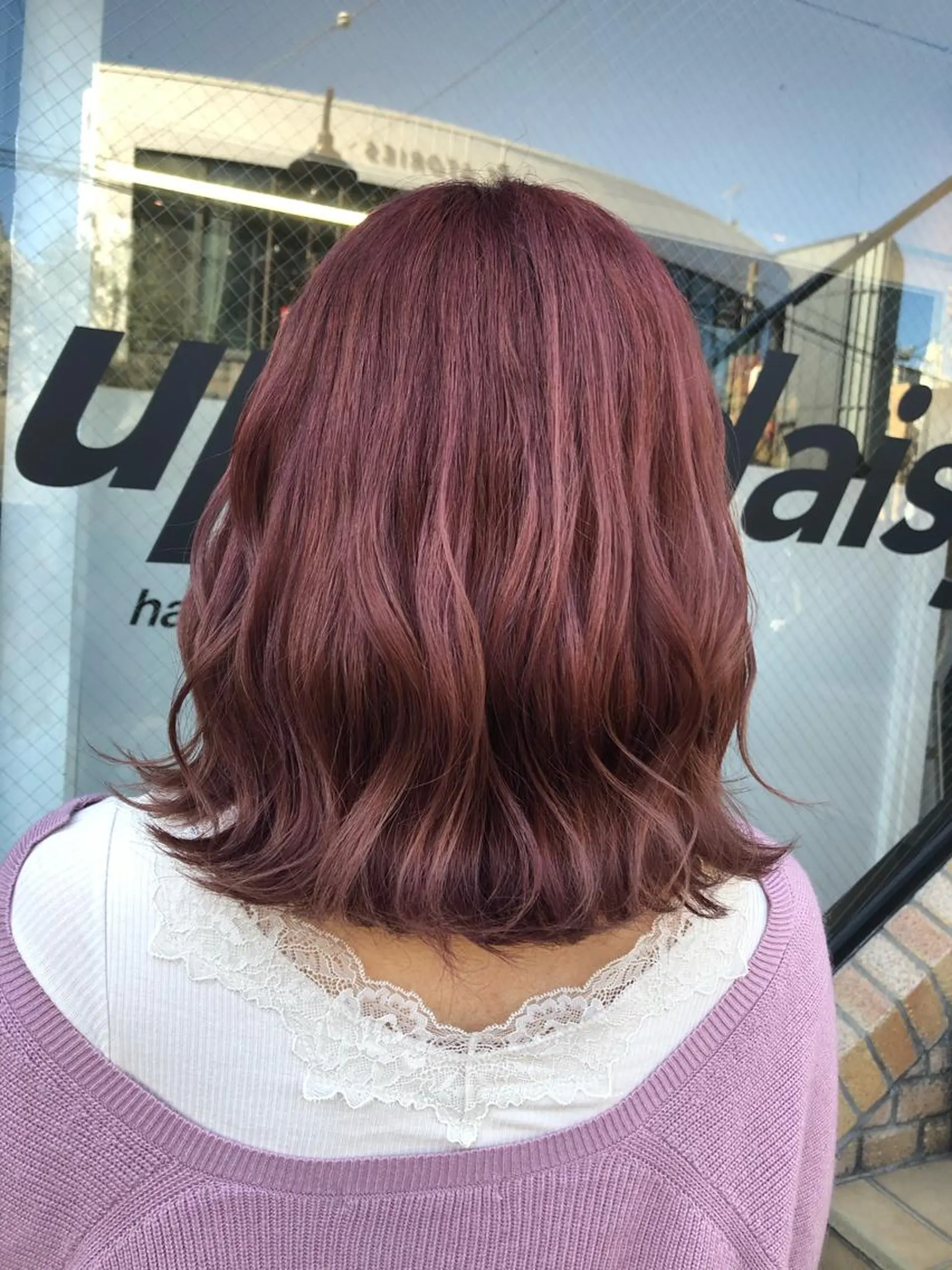 ミディアム カラー パーマ ヘアアレンジ 八巻 晴香のヘアスタイル