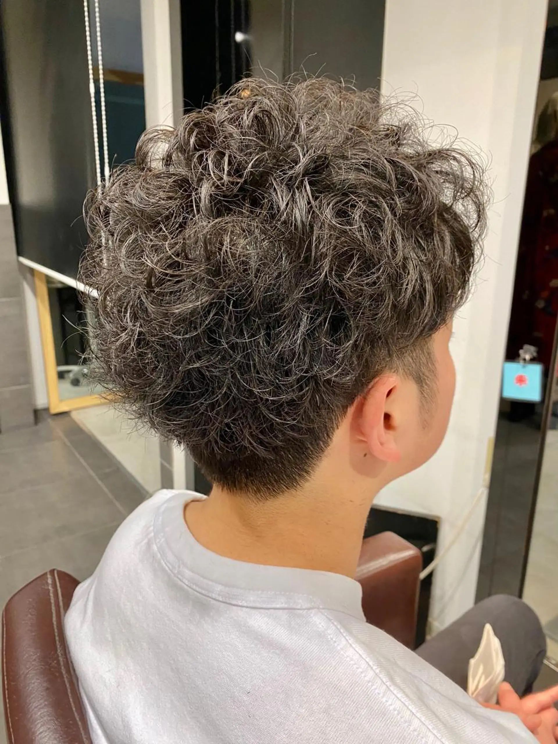 パーマ メンズ カット パーマ ⭕️メンズパーマ⭕️ 山口　裕太郎のヘアスタイル