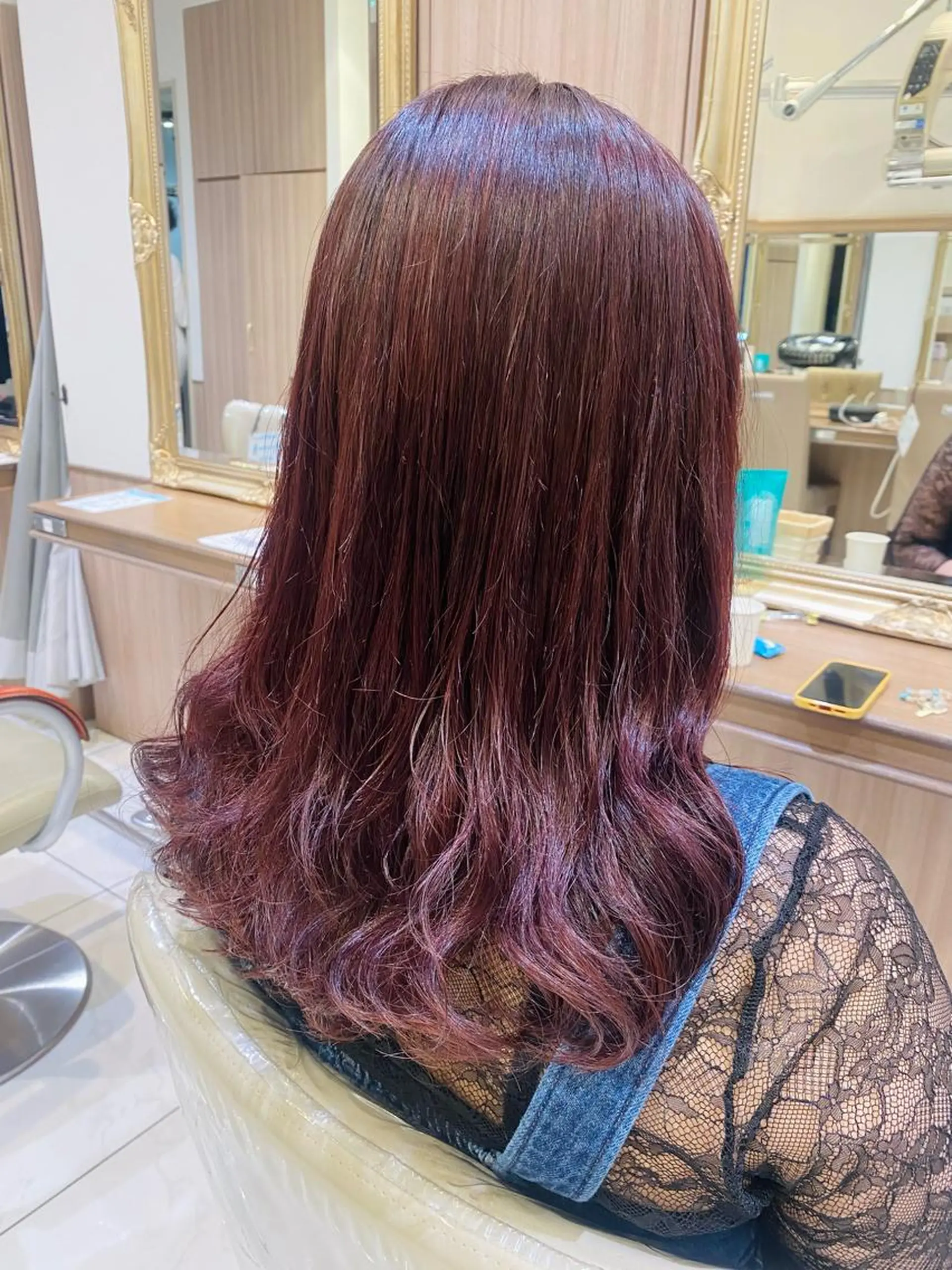 ロング カラー パーマ 古川 琴美のヘアスタイル