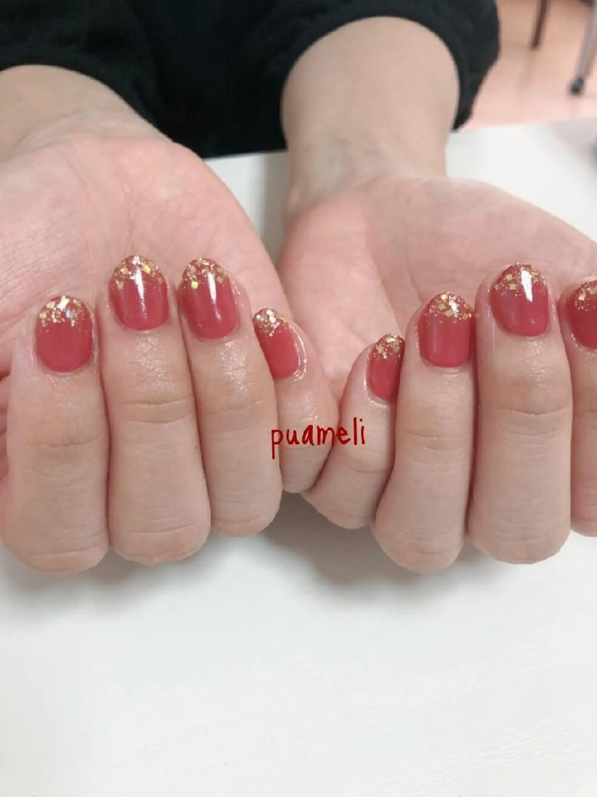 ネイル ラメ(グリッター) Puameli プアメリのネイルデザイン