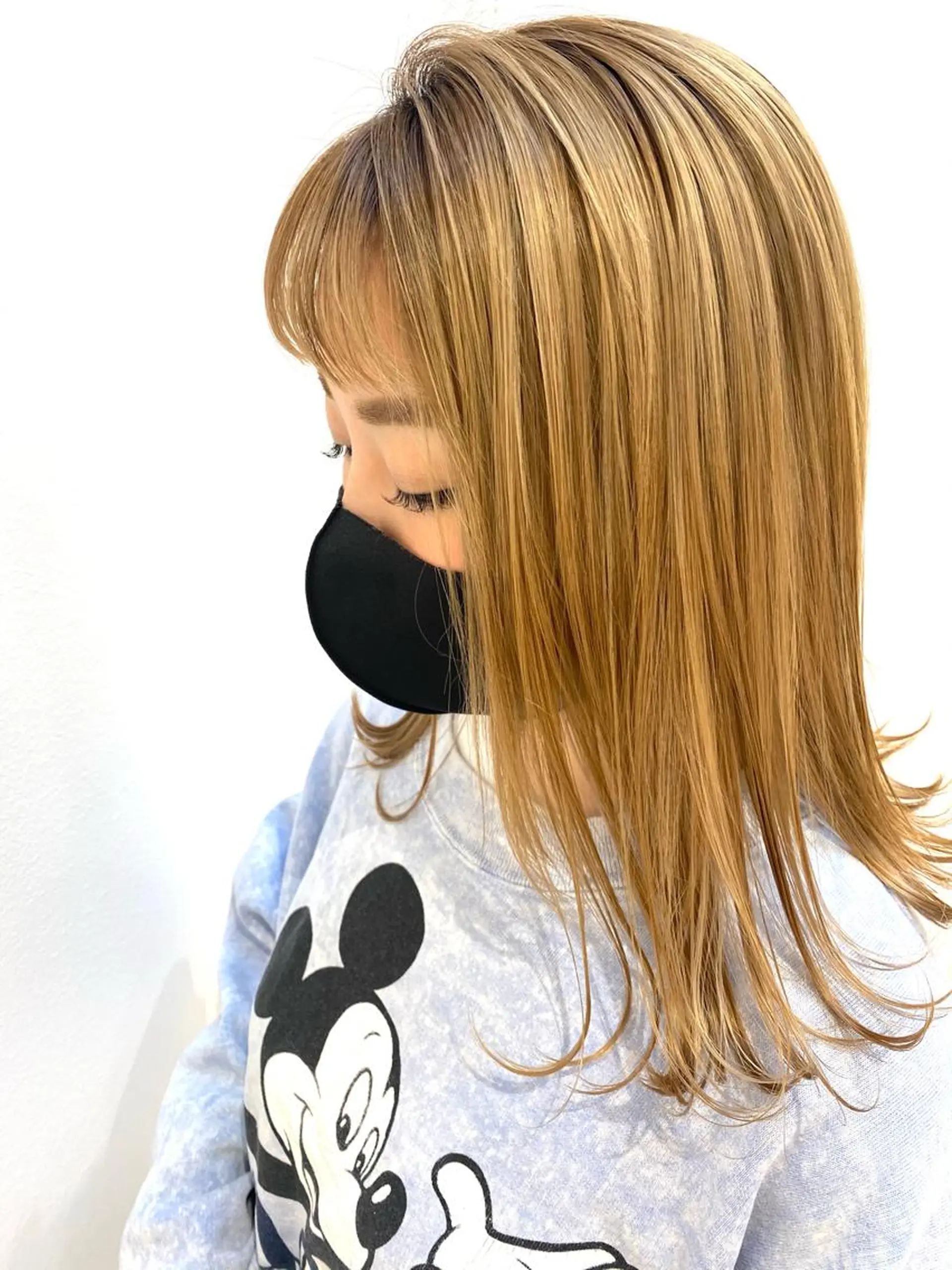 セミロング オン眉 韓国風愛されヘア 🇰🇷RITO🎀のヘアスタイル