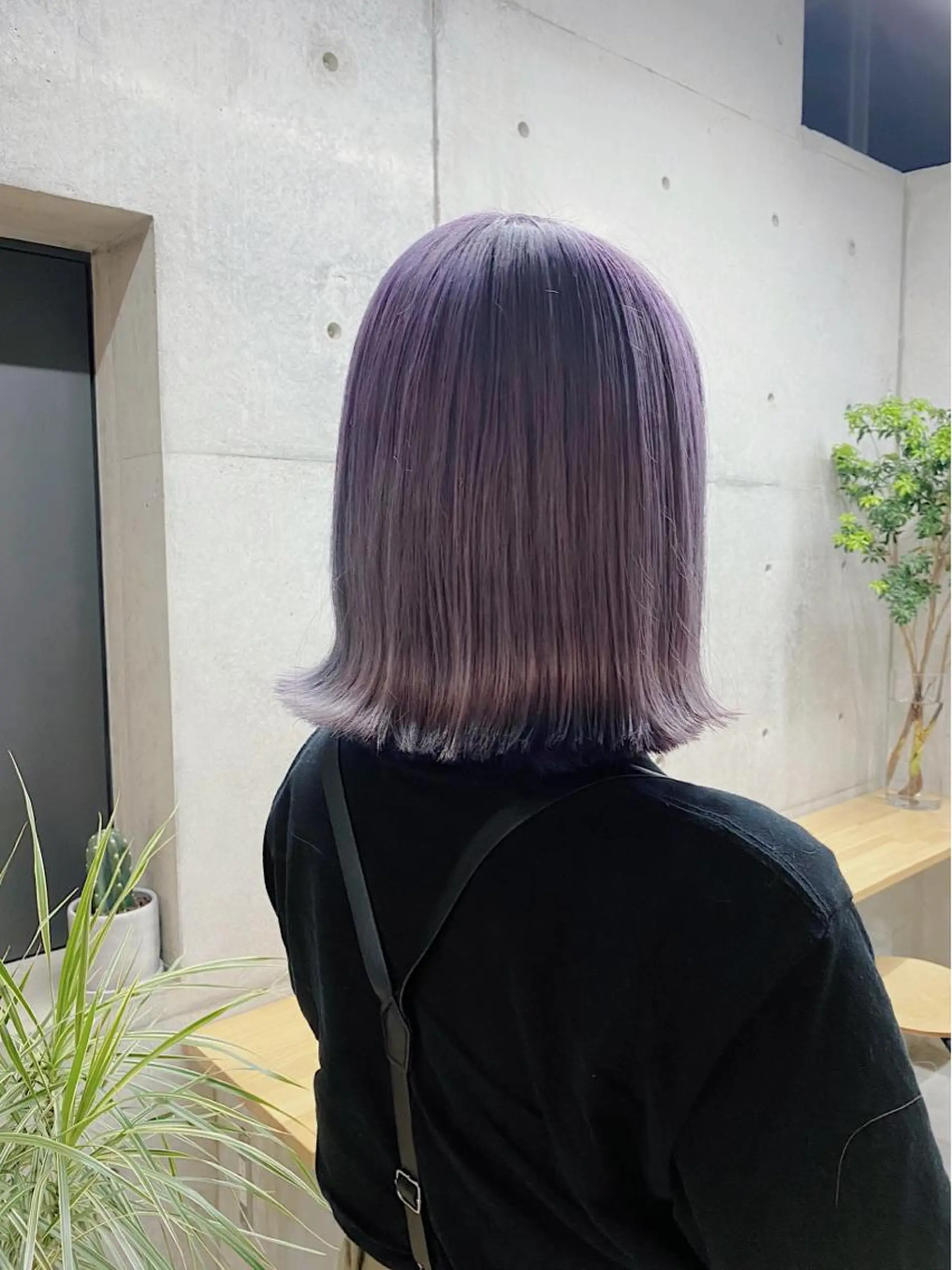 ミディアム 切りっぱなしボブ ボブ son hair HIROEのヘアスタイル