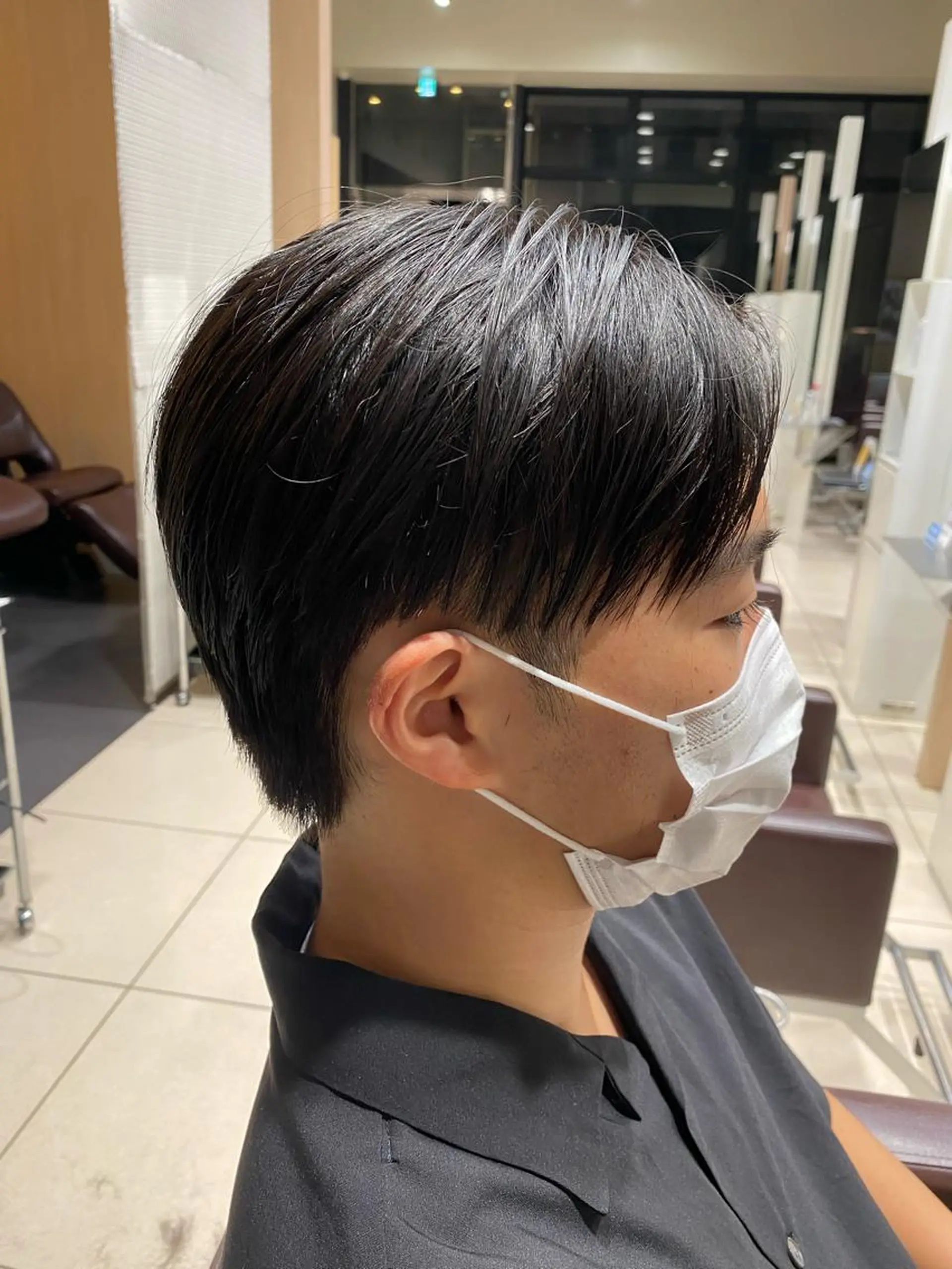 ショート メンズ ボブ/顔まわりレイヤ ー/新宿/KOKIのヘアスタイル