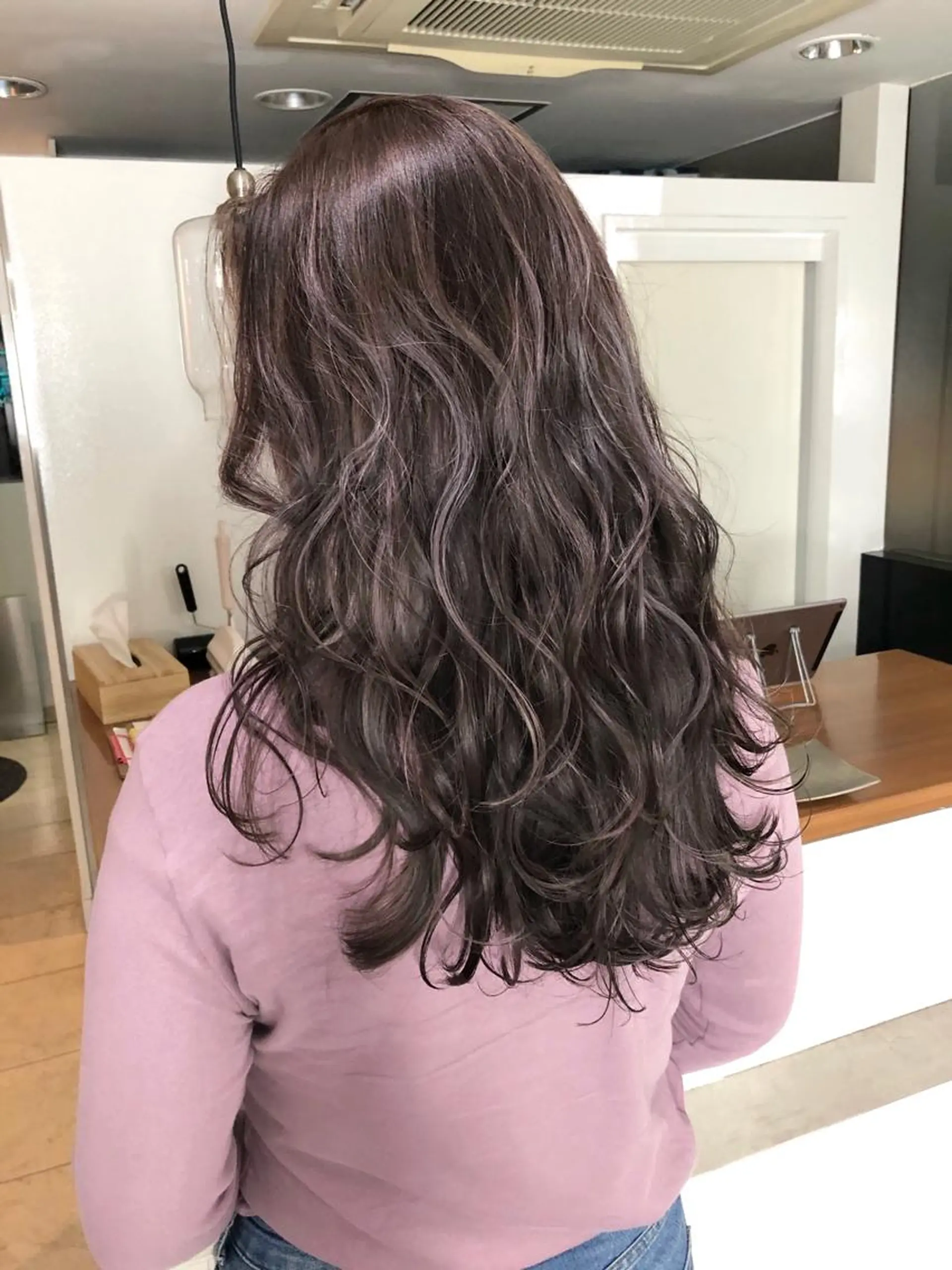 ロング カラー ベージュカラー レイヤーカット レイヤーカット BLend 渋谷のヘアスタイル