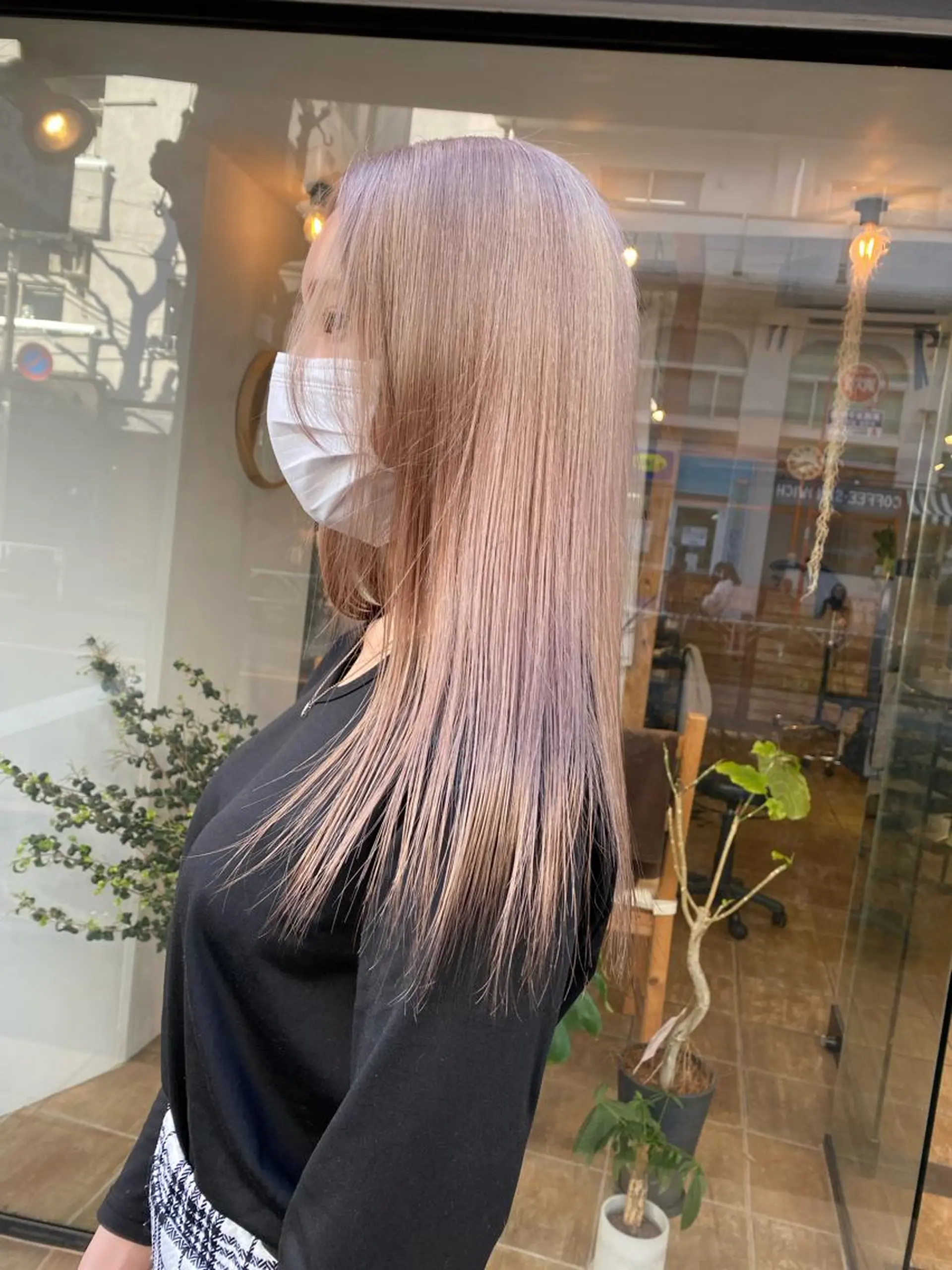 セミロング カラー Joule銀座 石山あやのヘアスタイル