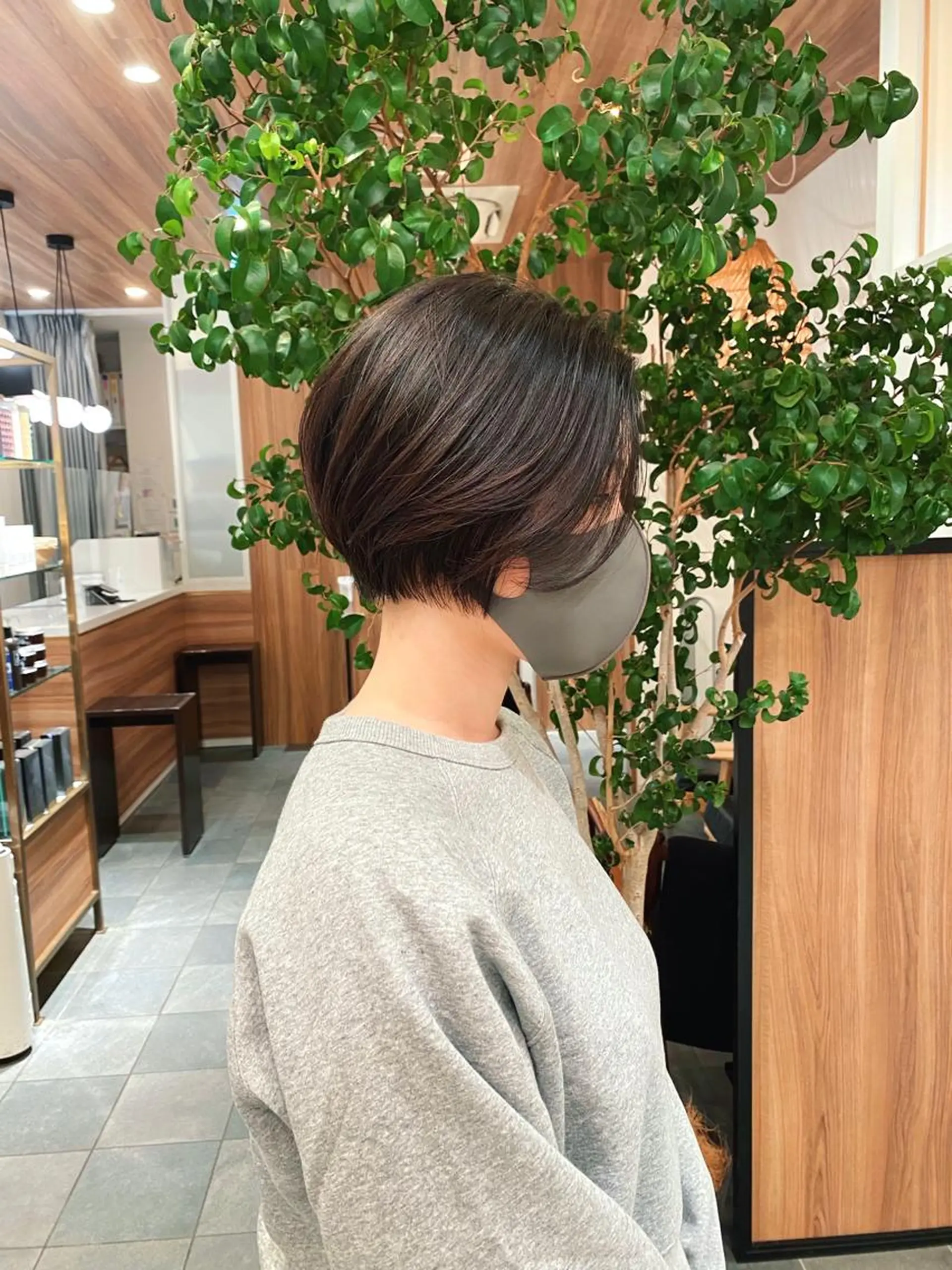 ショート カラー パーマ ショートボブ ボブ ショートヘア TYCHE GINZA所属・🍃服部 雅哉🍃銀座◎のヘアスタイル