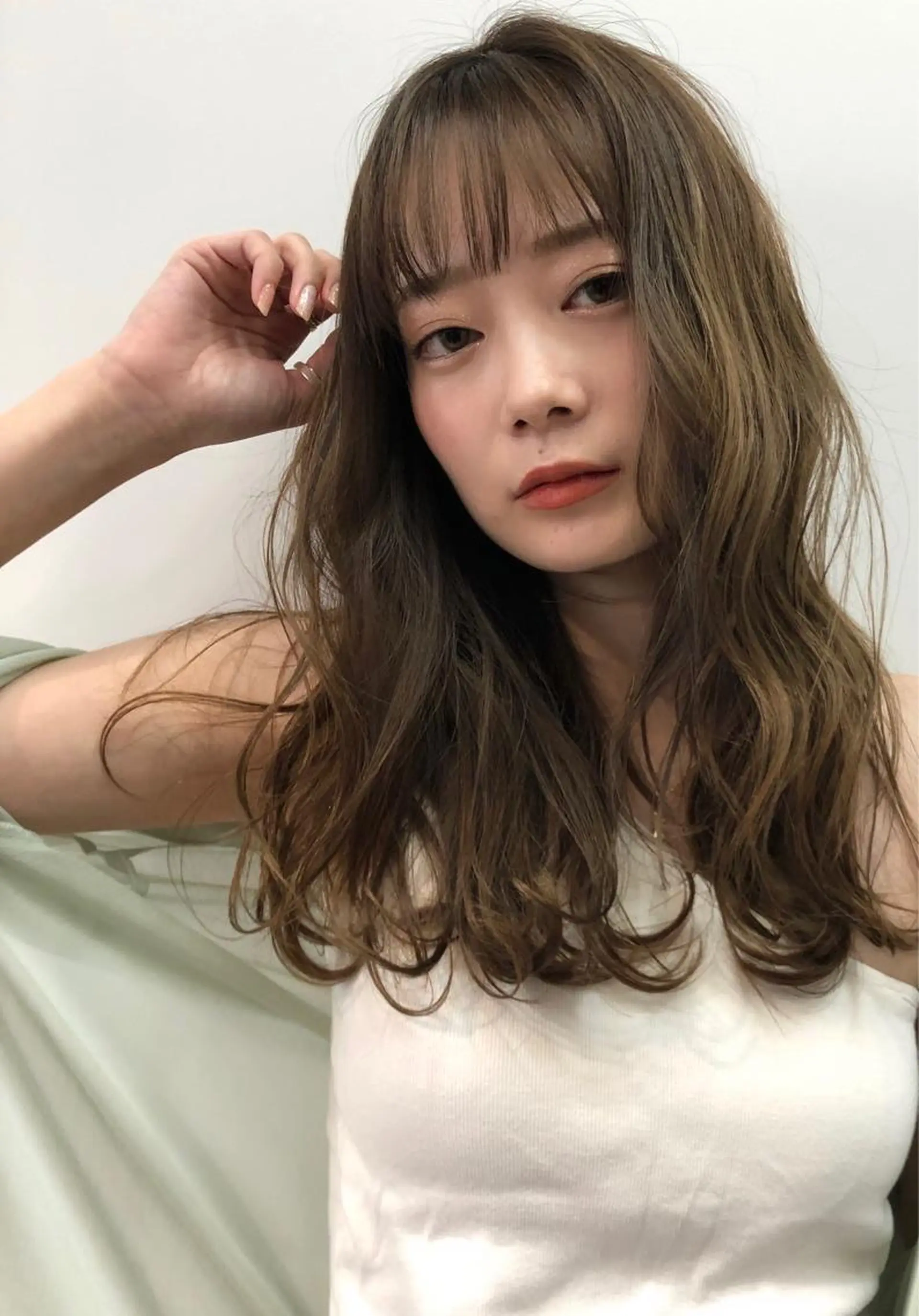 ロング カット ヘアカラー トリートメント ヘッドスパ 片山美穂 心斎橋・北堀江のヘアスタイル