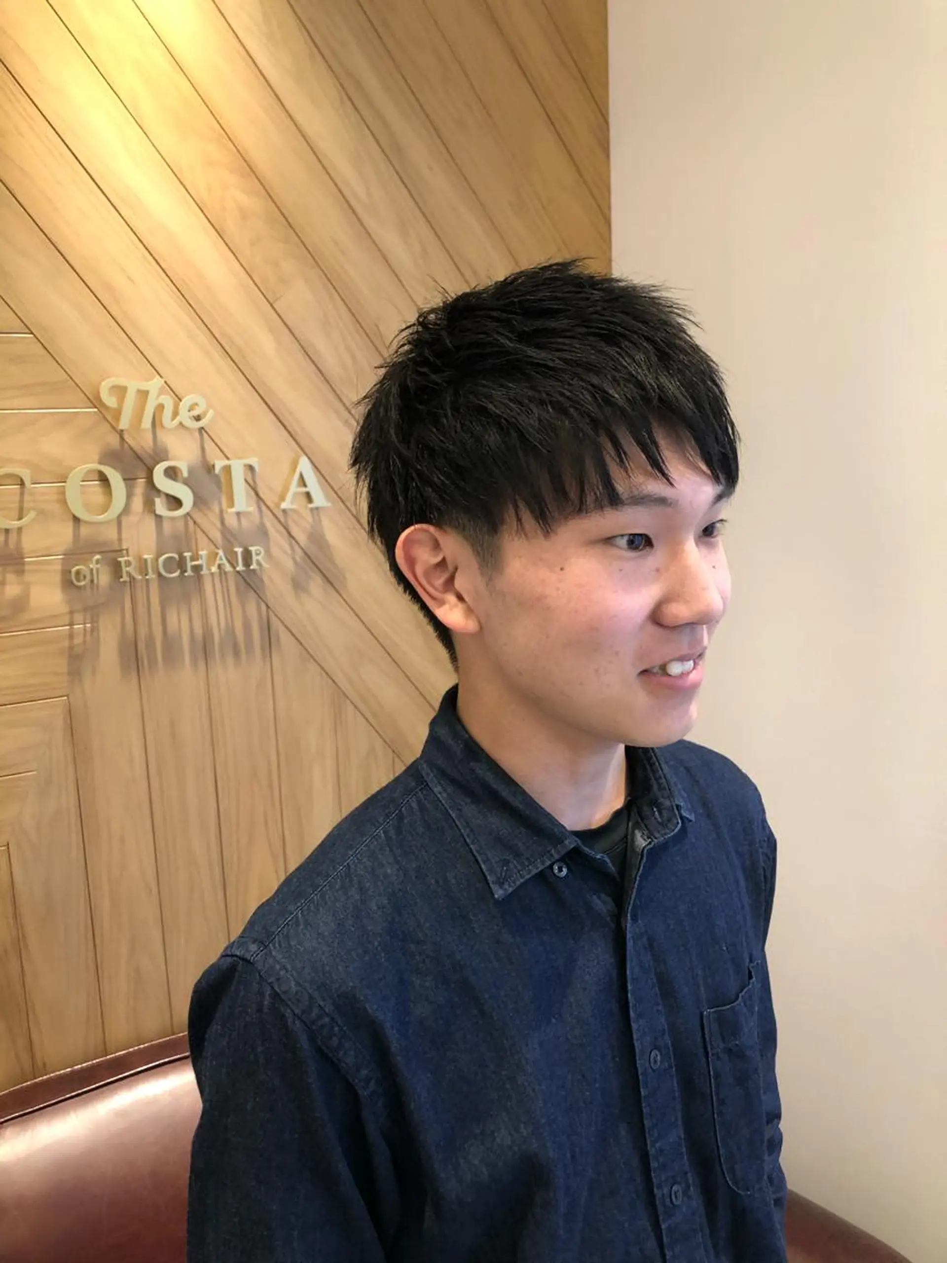 ショート メンズ 鈴村 大介のヘアスタイル