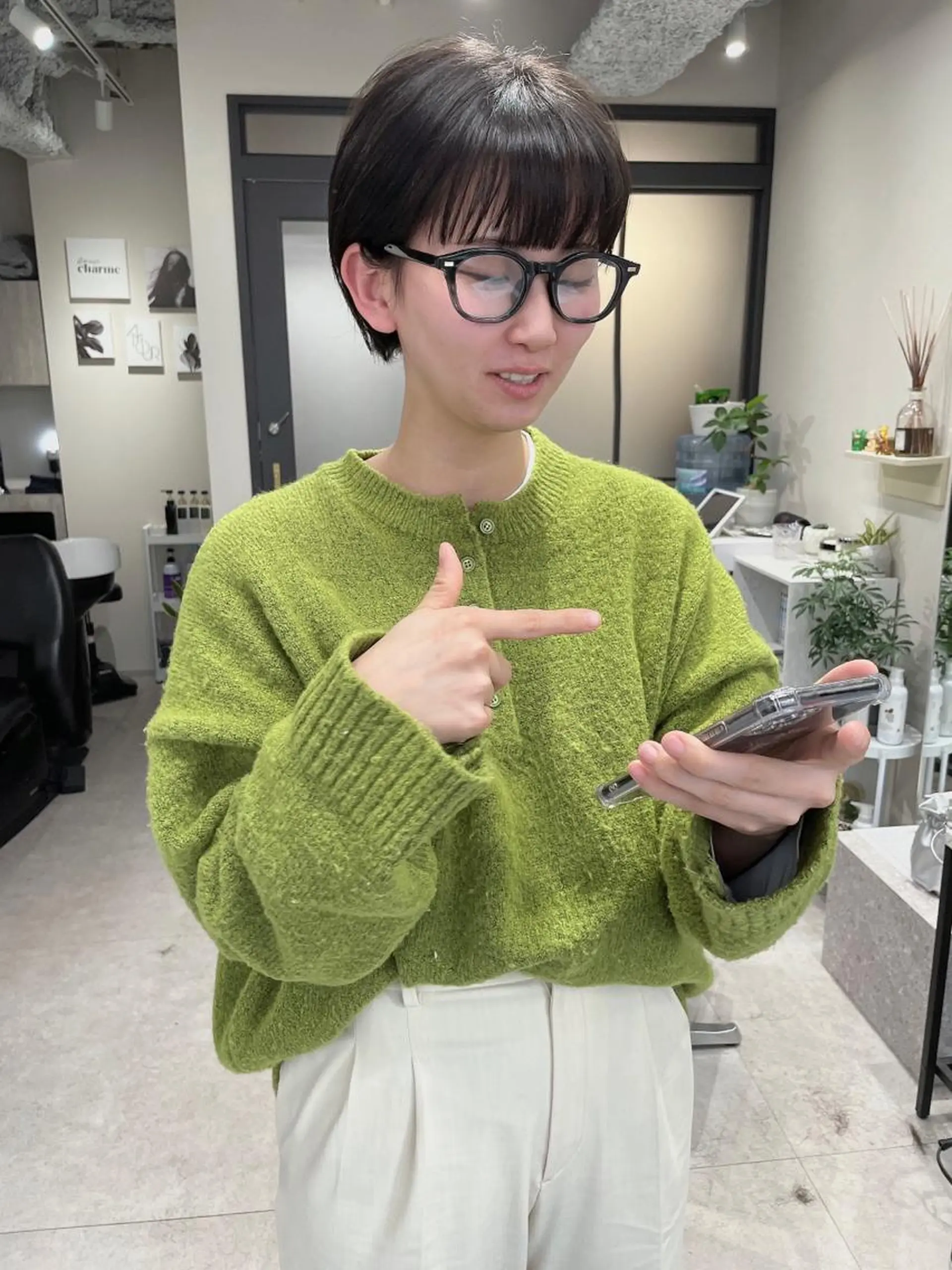 ショート カラー カット ヘアカラー トリートメント 髪質改善will hairdesignのヘアスタイル