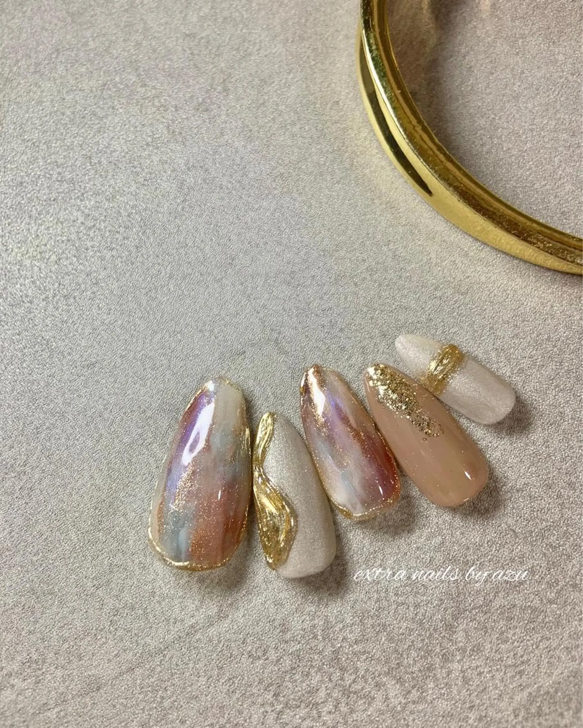 ネイル アートネイル ミラーネイル ハンドネイル extranails ／lemellaのネイルデザイン