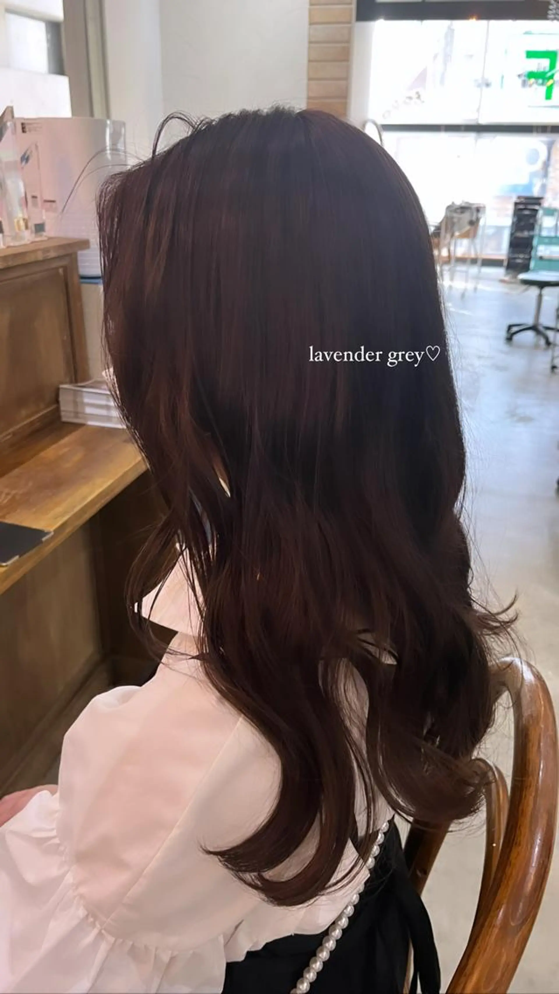 ロング カラー 光本 杏のヘアスタイル