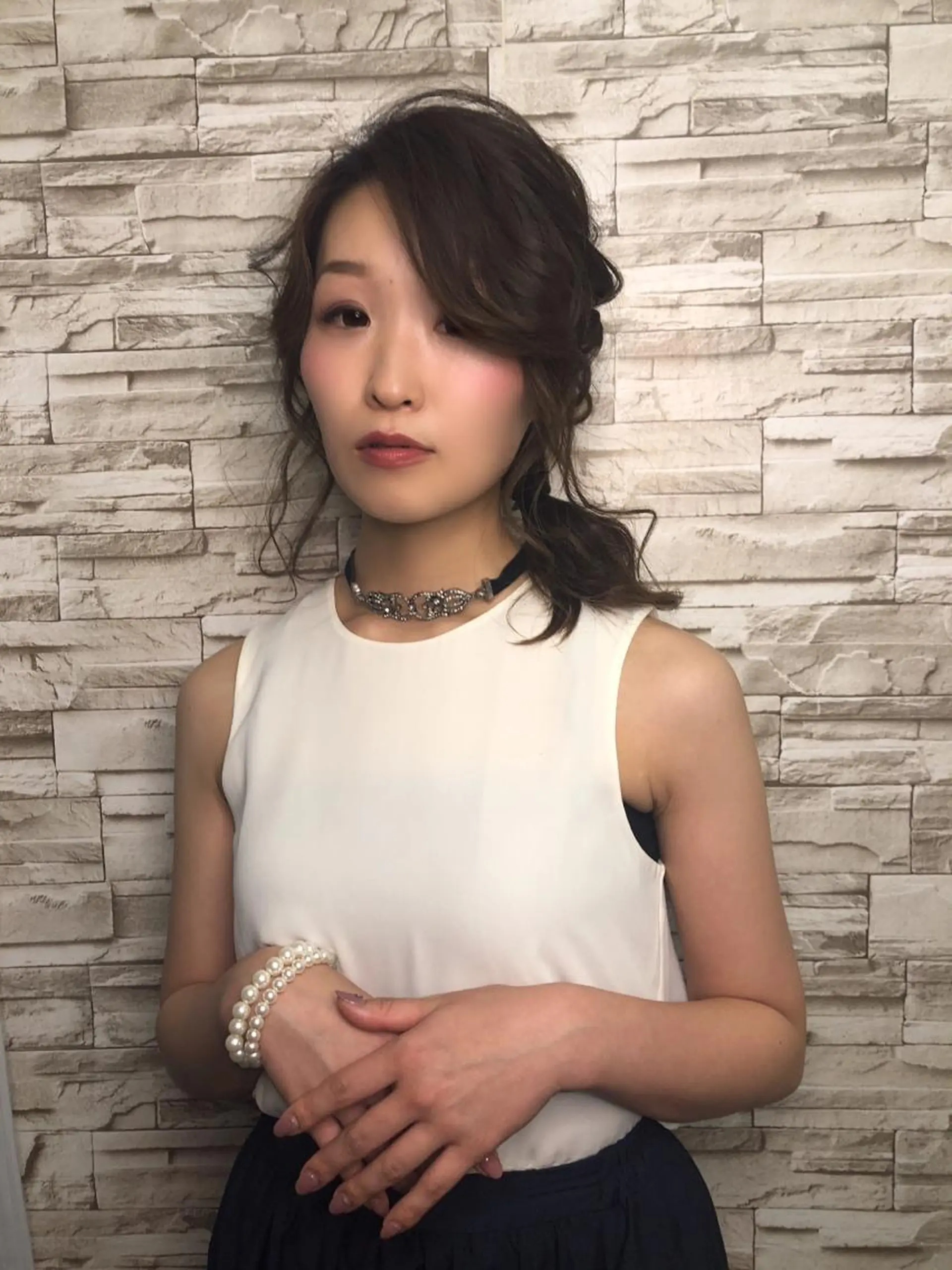 ミディアム ヘアアレンジ ヘアセット omocha hair salon所属・大嶋 伸吾のヘアスタイル