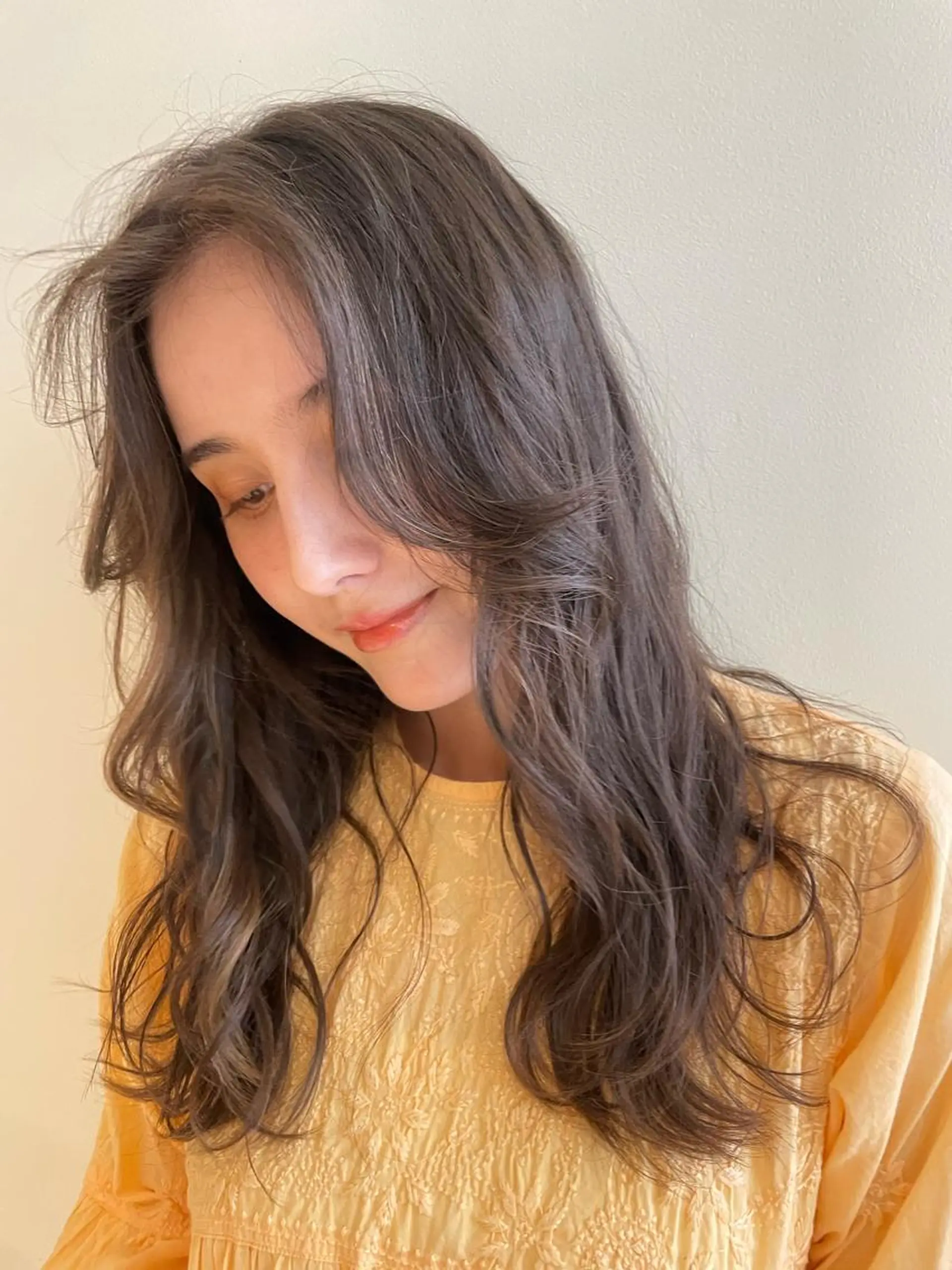 セミロング 韓国風パーマ/ヘア セット/店長みづきのヘアスタイル