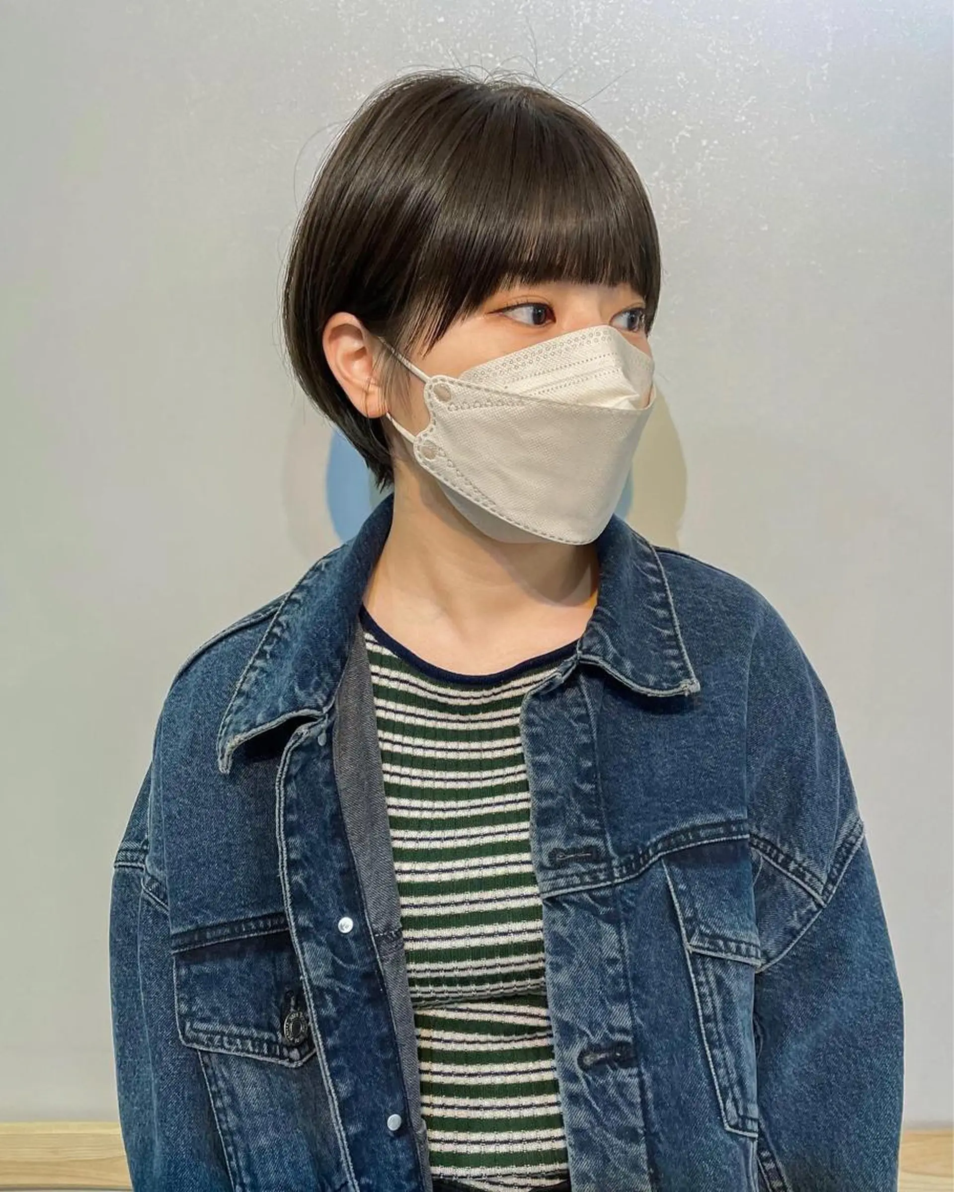 ショート カラー ショートヘア レイヤーパーマ＊ 顔まわり似合わせのヘアスタイル