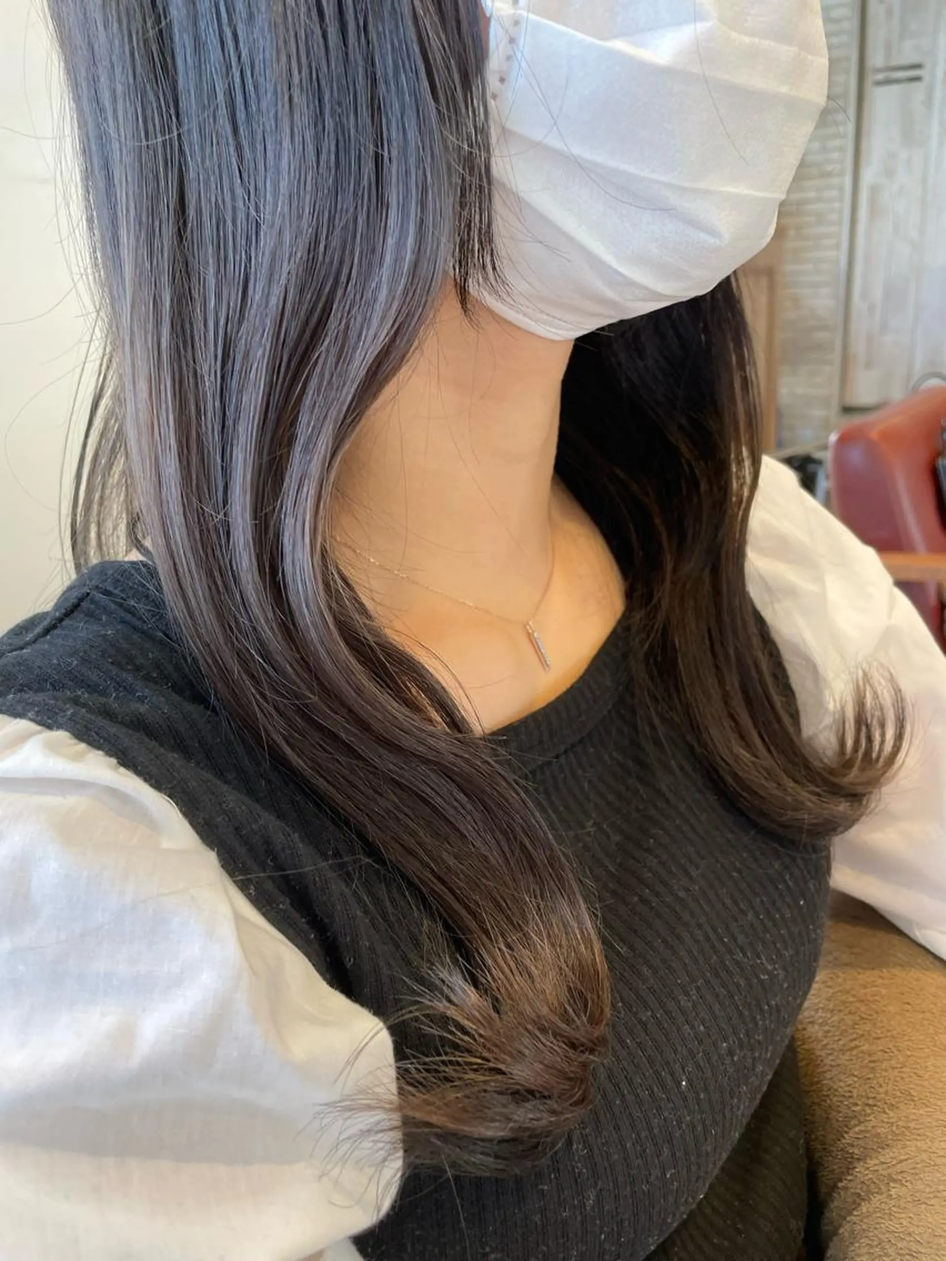 ロング カラー ブリーチ 透明感カラー ハイライトカラー ハイライト ✨横須賀髪質改善✨️ 加藤 百音のヘアスタイル