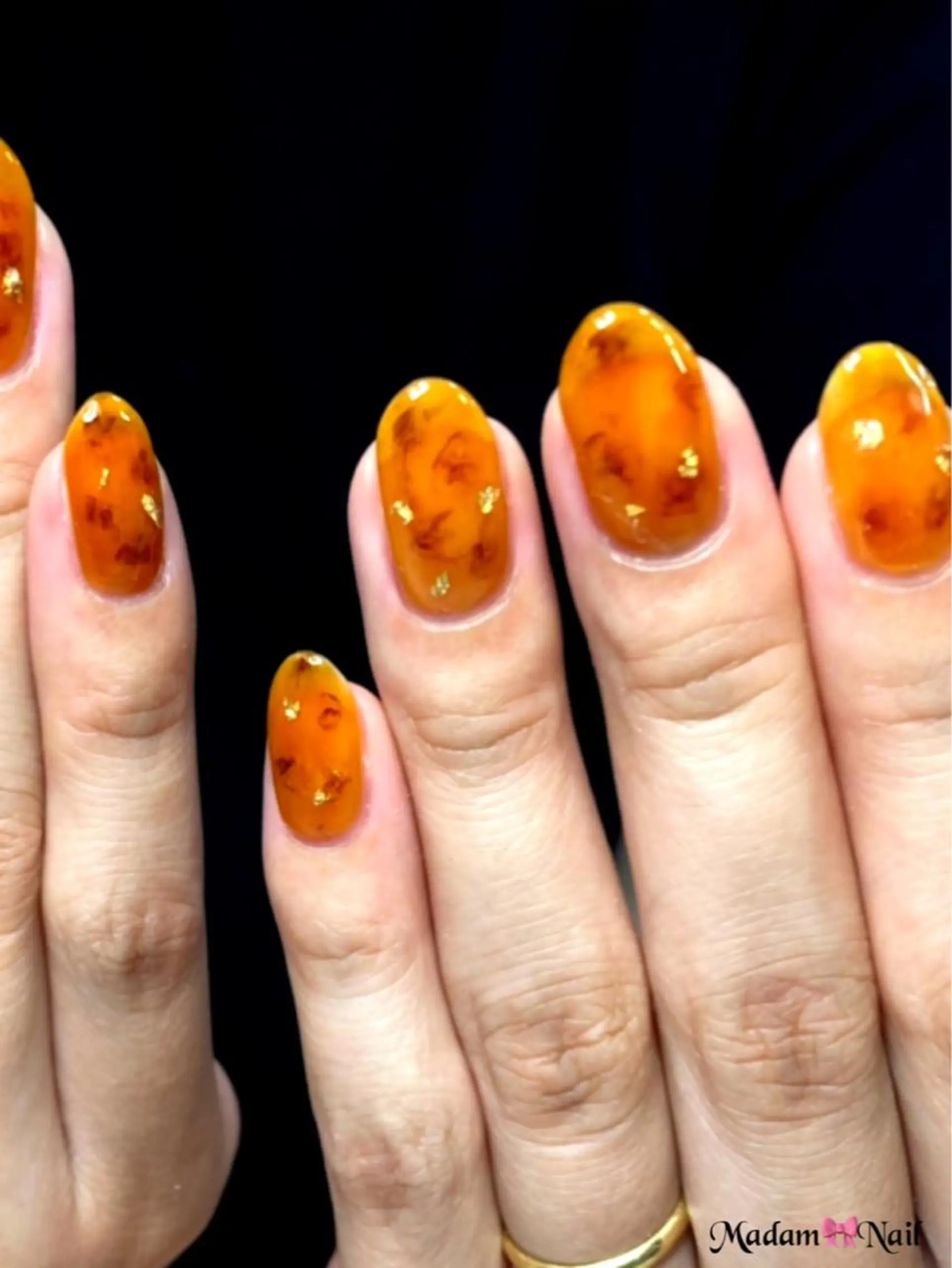 ネイル べっ甲ネイル Lianネイル 寛子Lianのネイルデザイン