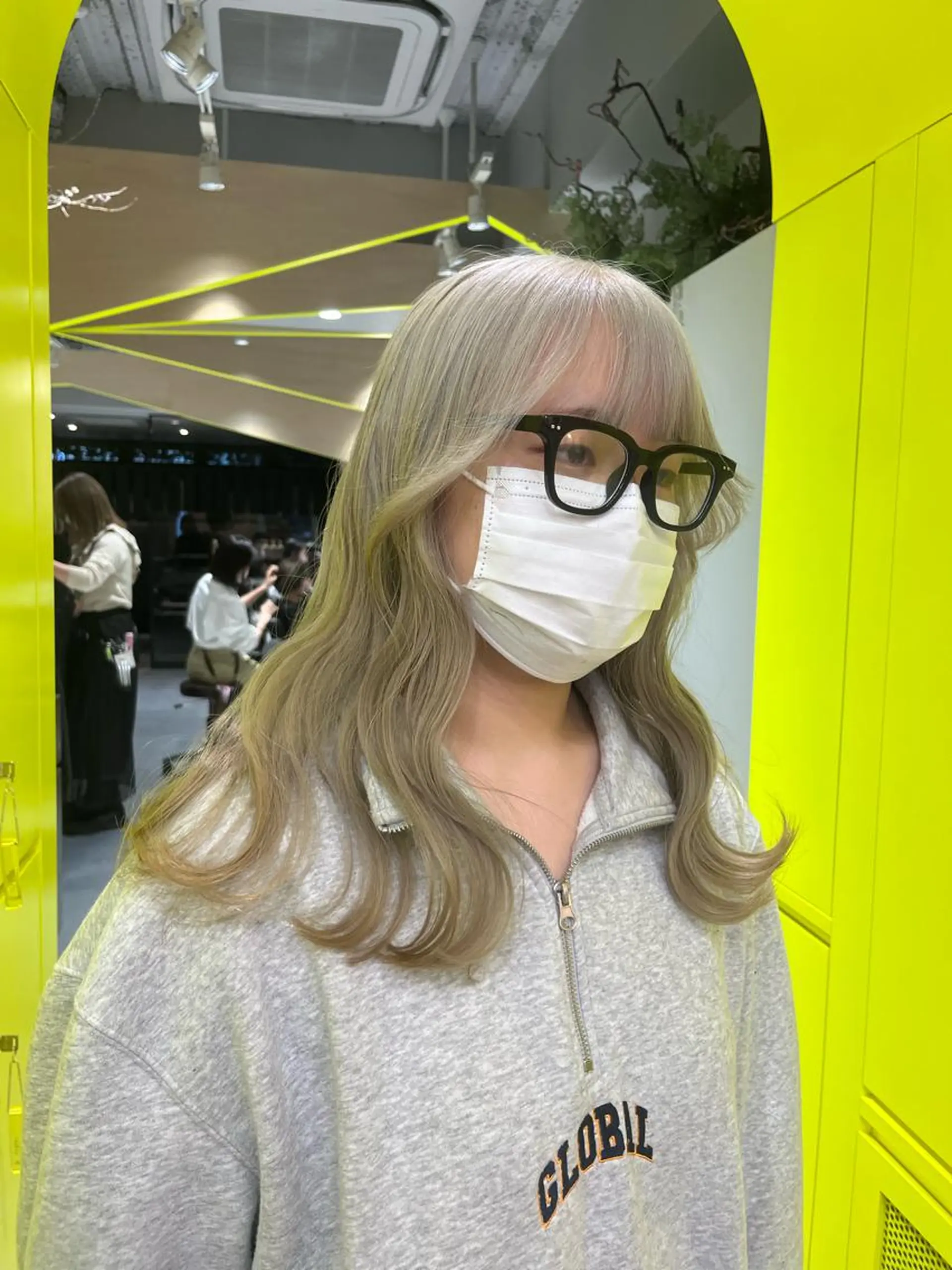 カラー ベージュカラー ホワイトベージュ 🟣niw SHUNNA🟣のヘアスタイル