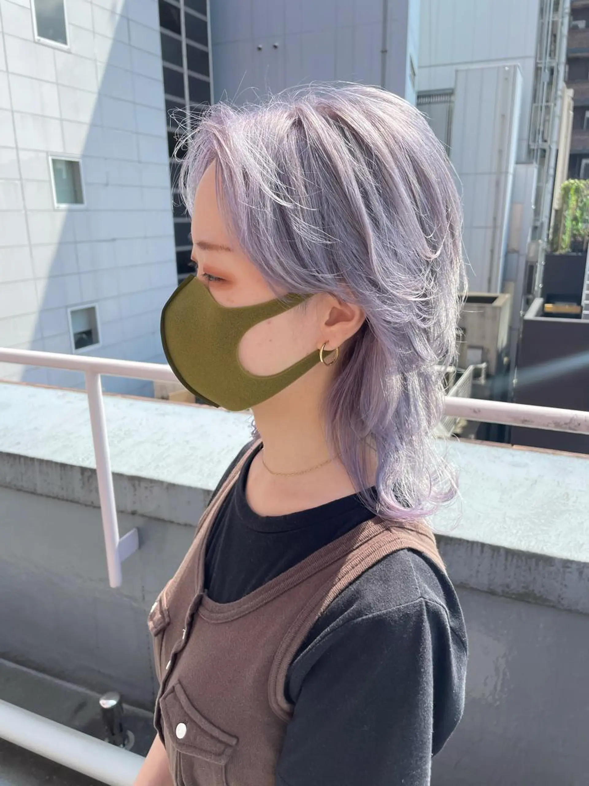 ミディアム カラー ブリーチ ラベンダーカラー ヘアカラー 失敗したくない人へ ハイトーン美容師のヘアスタイル