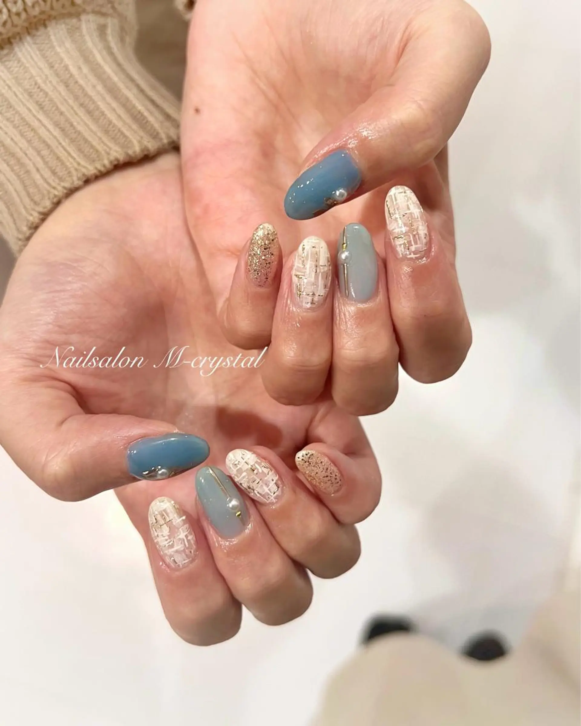ミディアム Nailsalon M-crystalのネイルデザイン