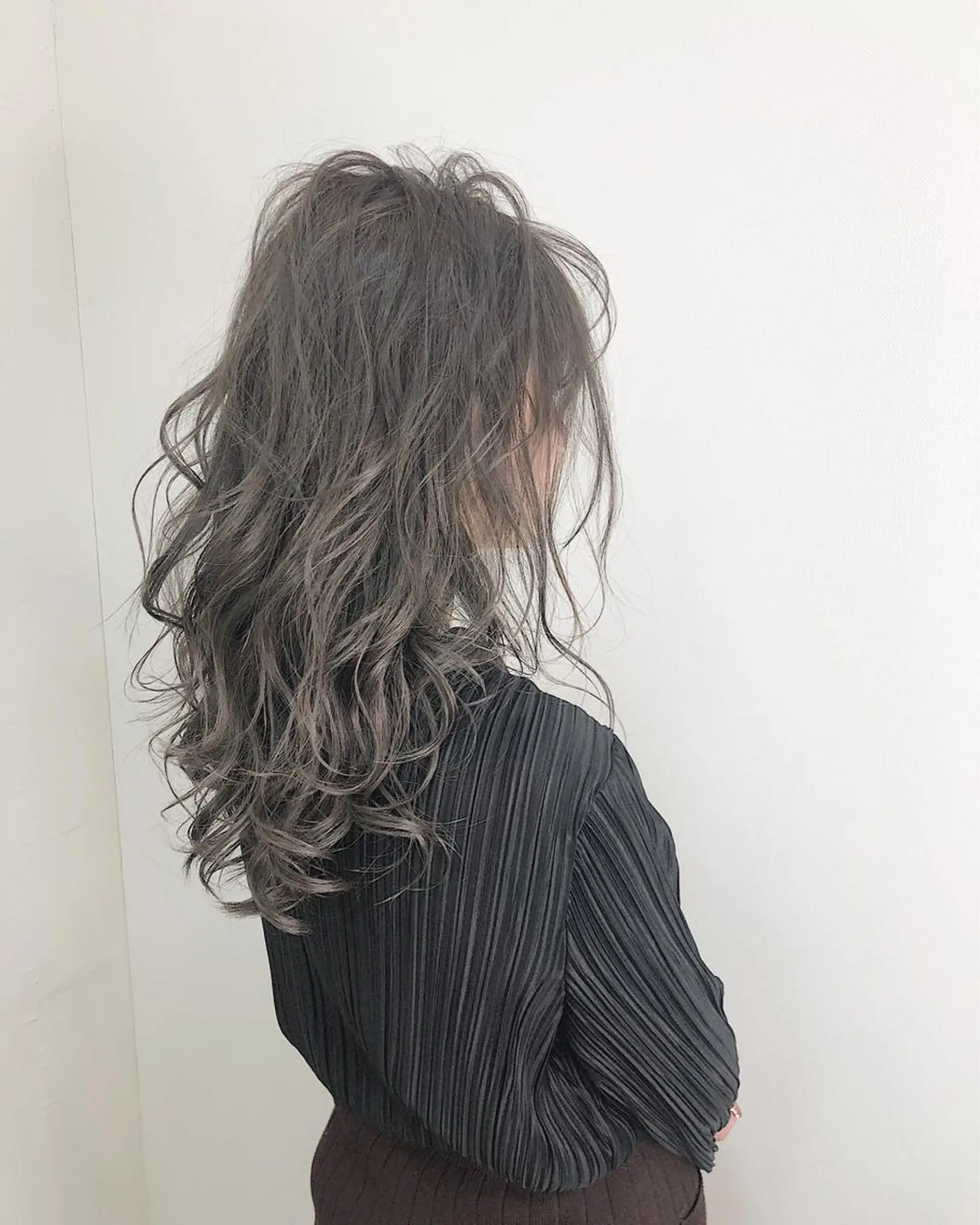 セミロング レイヤー×縮毛矯正 深見 拓のヘアスタイル