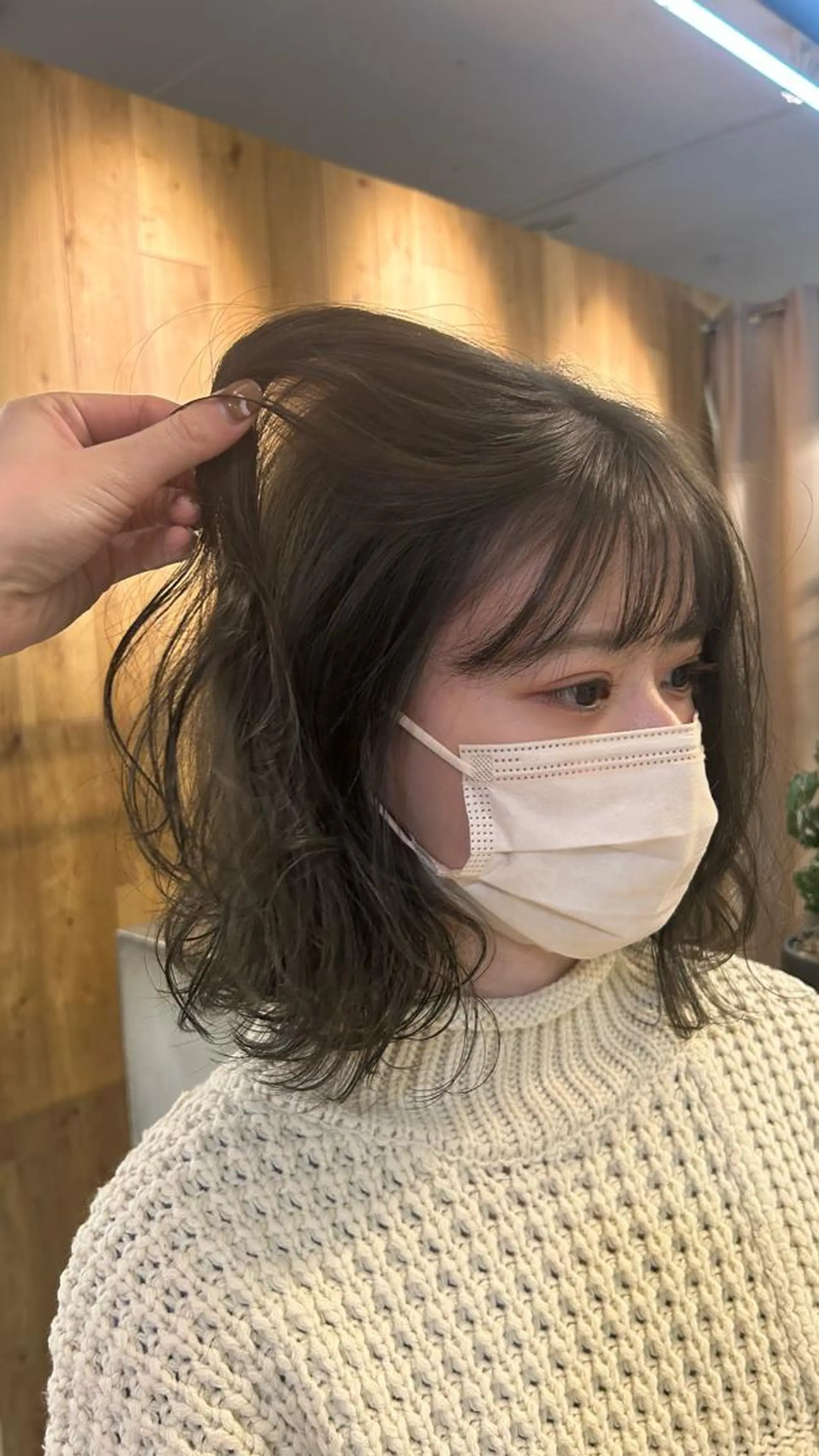 カラー ベージュカラー ブリーチ ダブルカラー ブリーチなしカラー オリーブベージュ ヘアカラー じゅわっと暖色カラー 🍊Moemiのヘアスタイル