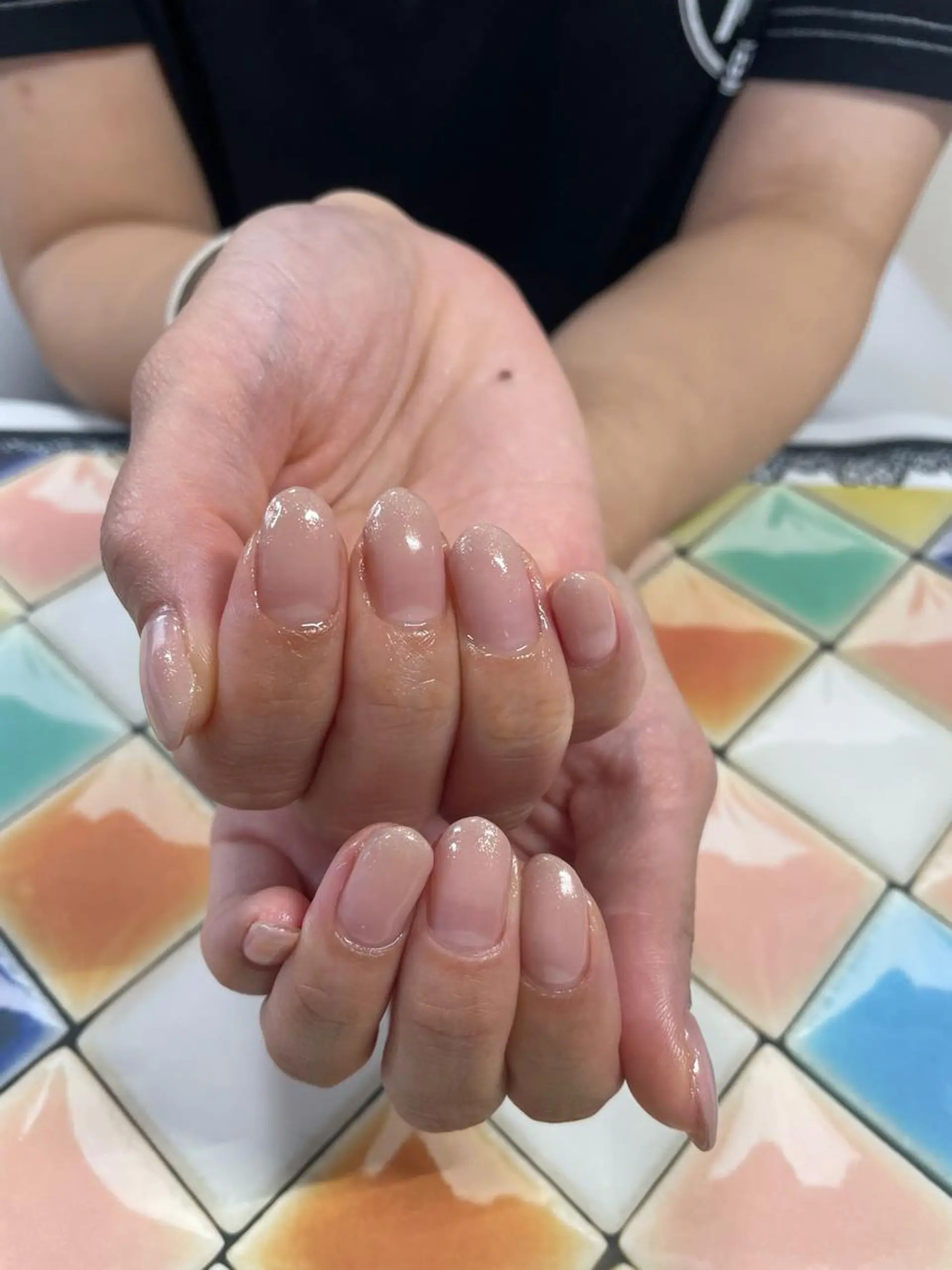 ネイル グラデーション 奥園 良恵のネイルデザイン