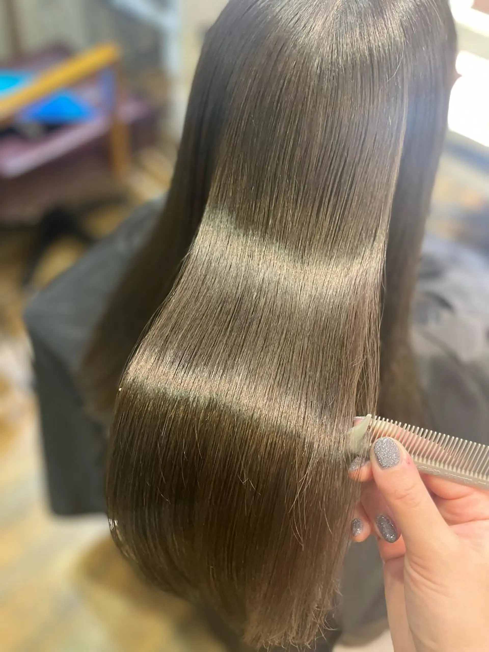 ロング カラー カット ヘアカラー トリートメント 極艶透明感カラー🐰 髪質改善/出雲つぐみのヘアスタイル