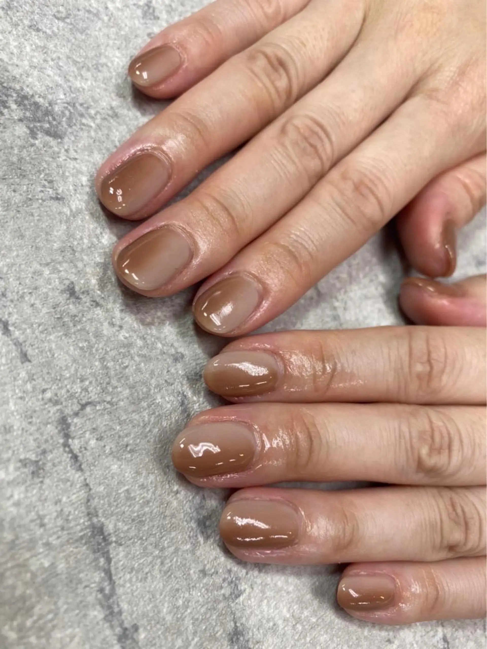 ネイル アートネイル フレンチネイル ジェルネイル ガラスフレンチ グラデーション FASTNAIL PLUS 新宿店のネイルデザイン