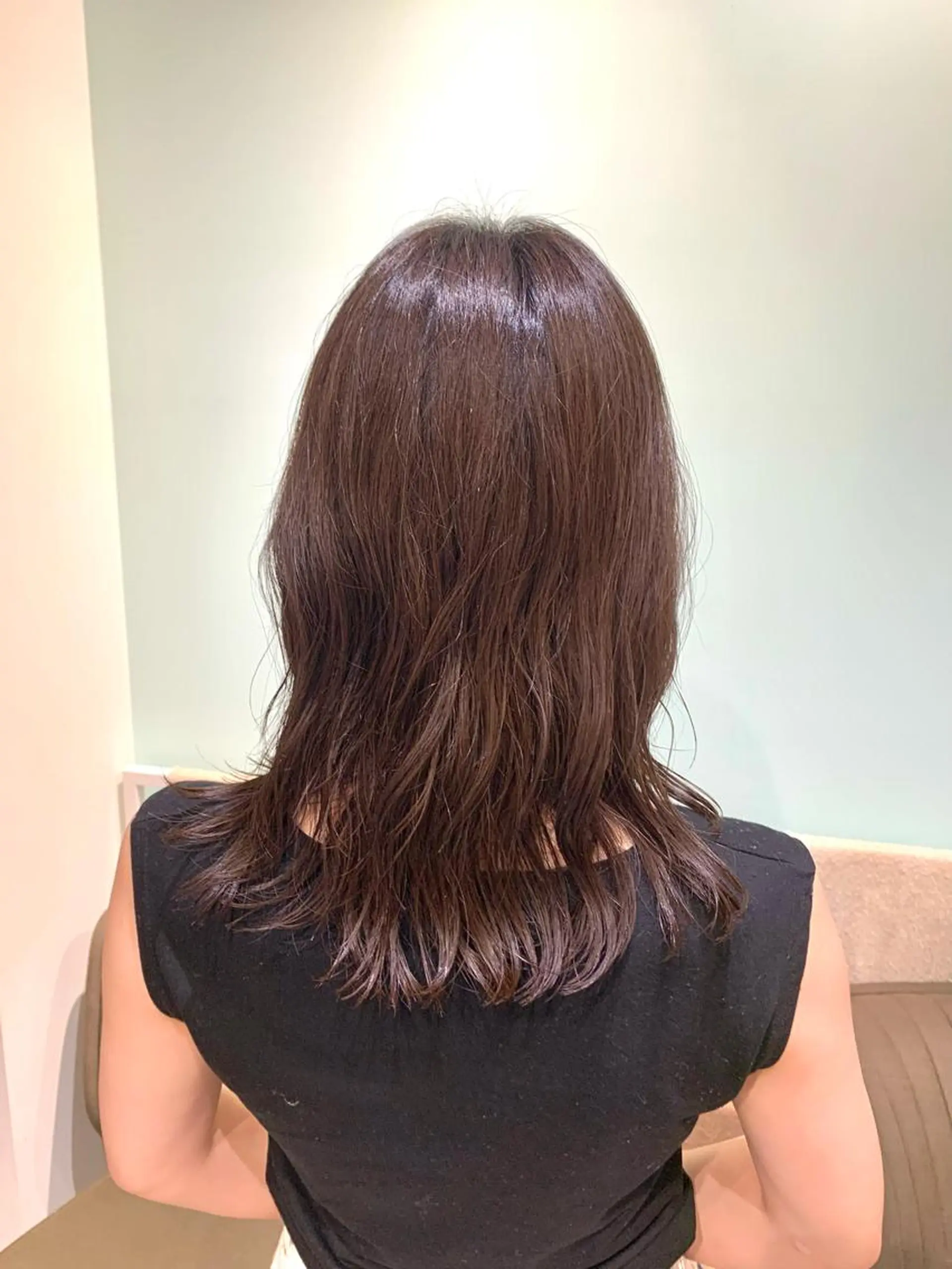 ミディアム ヘアカラー トリートメント 森山 佳小里/カラー /似合わせカットのヘアスタイル