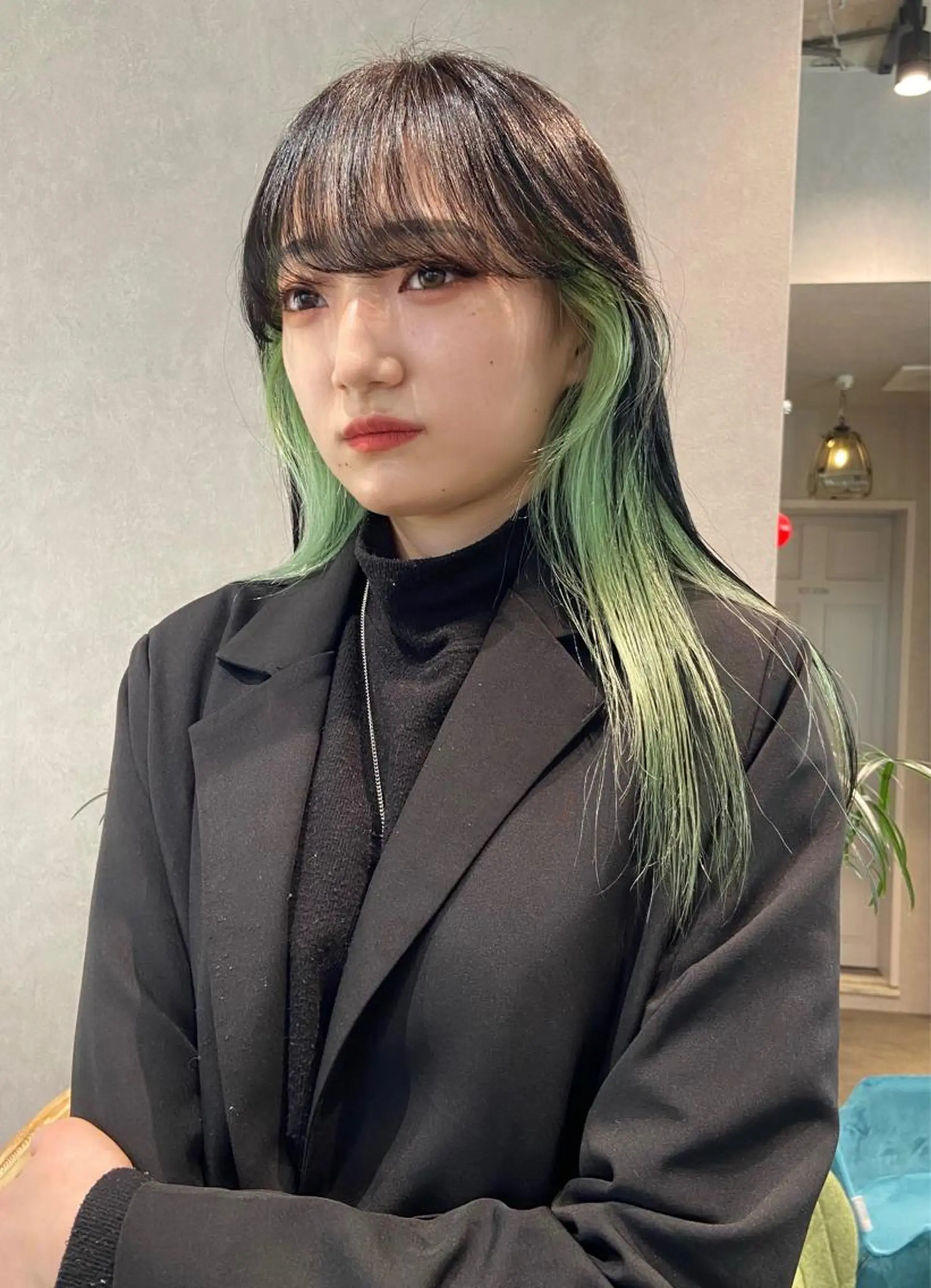 ロング カラー ミント ヘアカラー トリートメント behov所属・柔らかカラー 🤎Tsubasaのヘアスタイル