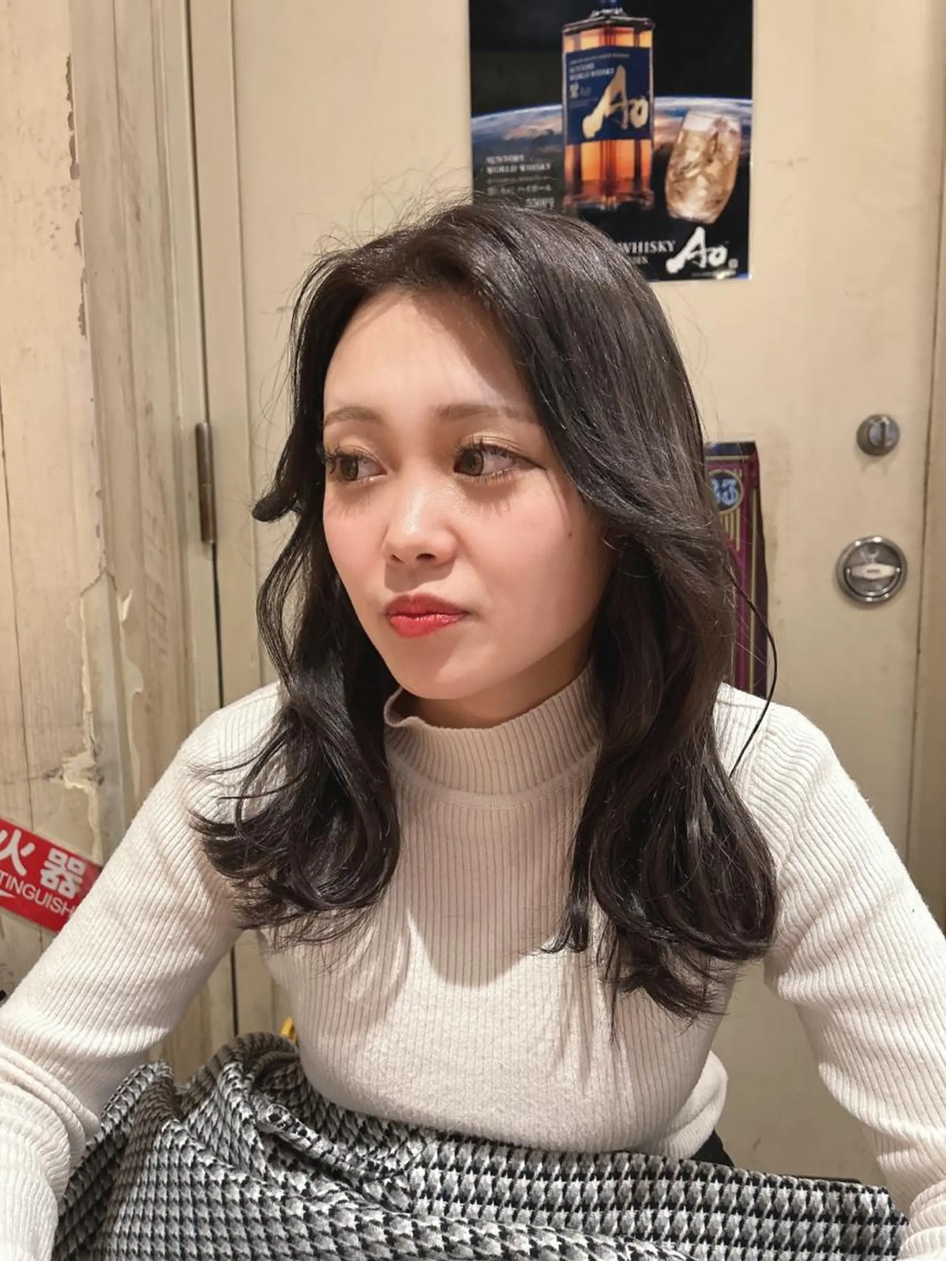 ミディアム カラー グレージュ ヘアカラー トリートメント 🎨デザイン🥇 美髪・艶髪 日暮千敬のヘアスタイル