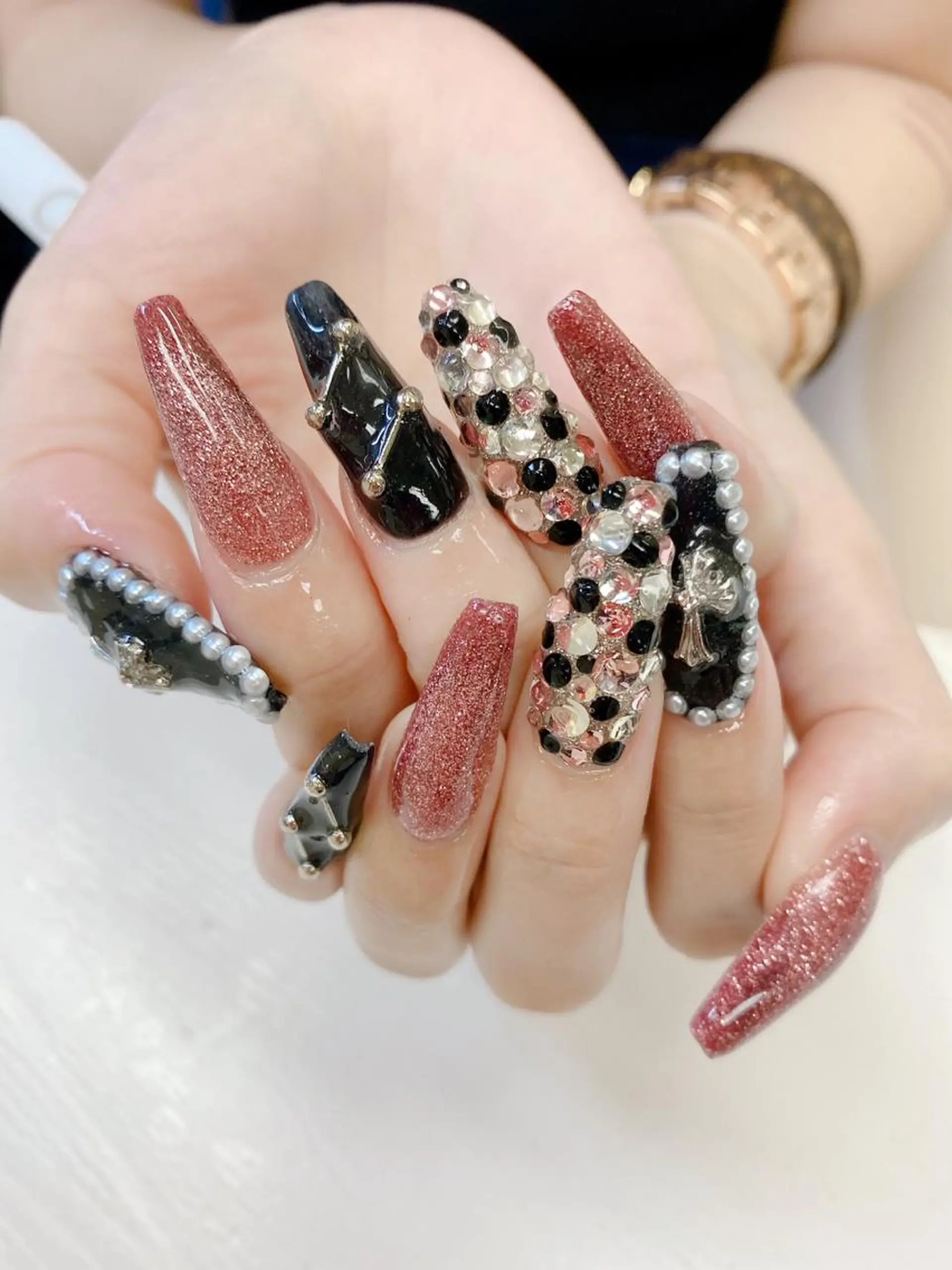 ロング ハンドネイル JNA認定講師🌸 RIEのネイルデザイン