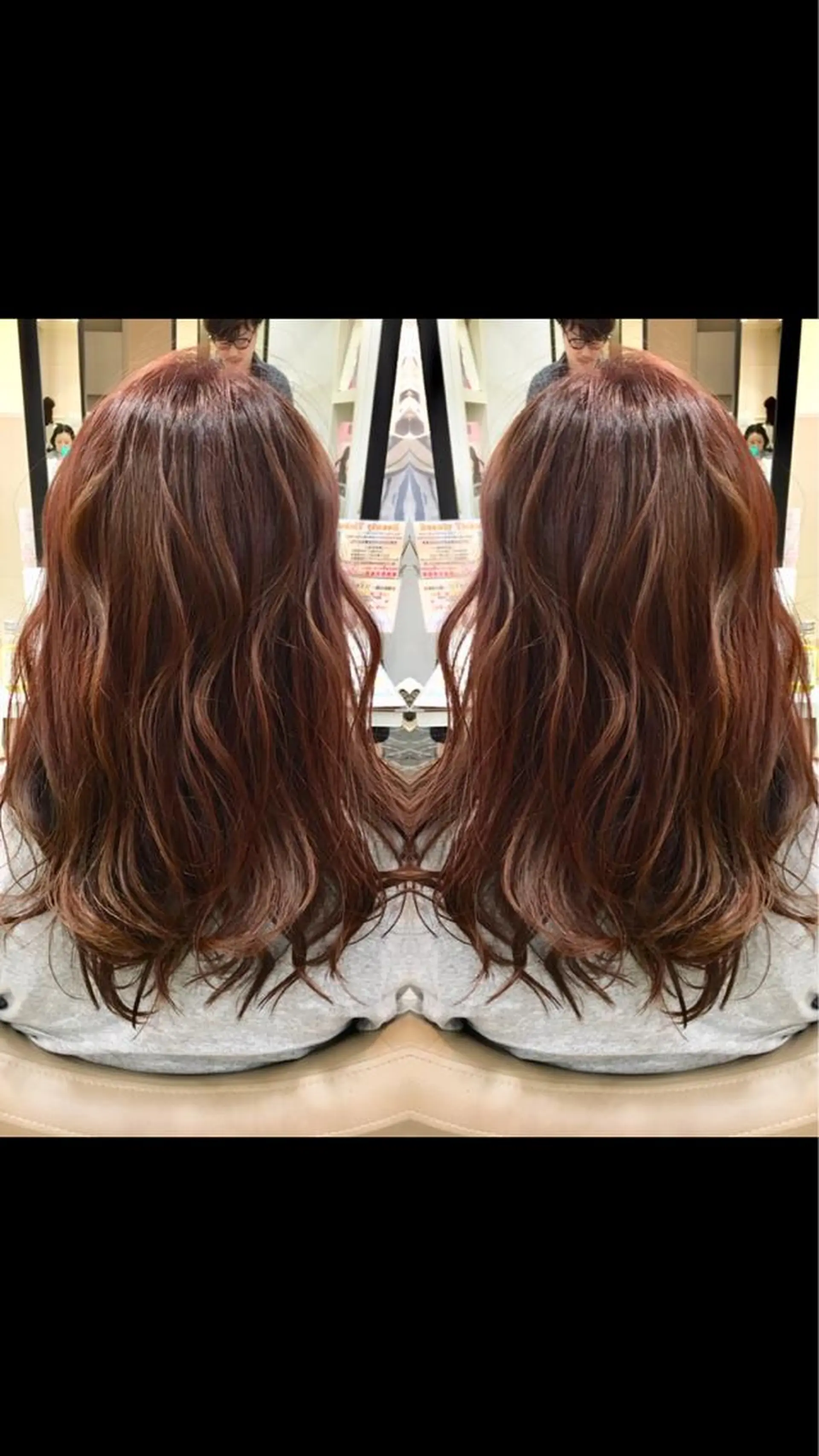 セミロング カット ヘアカラー 髪質改善 阪口 雄佑のヘアスタイル