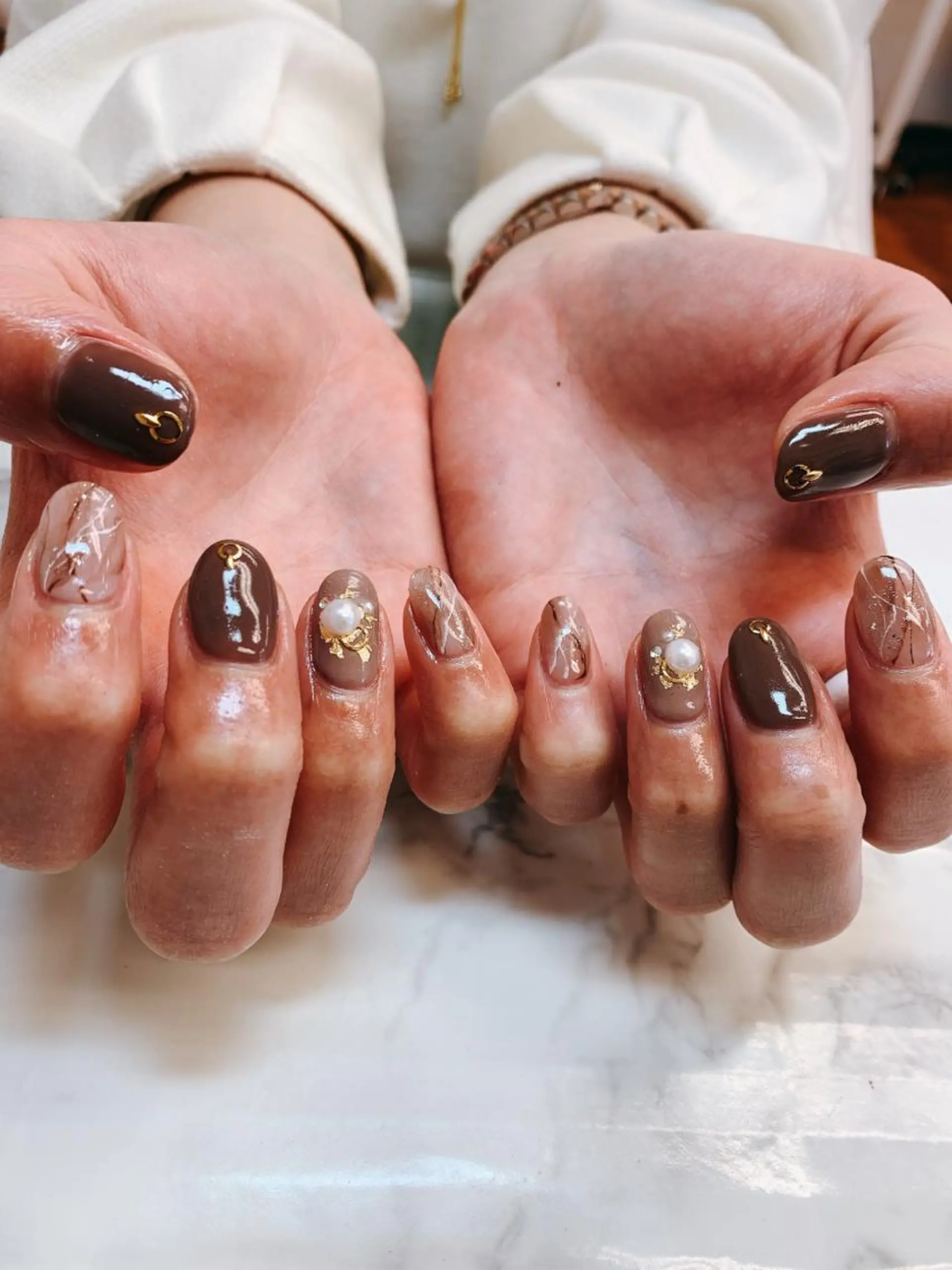 ネイル ニュアンスネイル Blancnail 江口のネイルデザイン