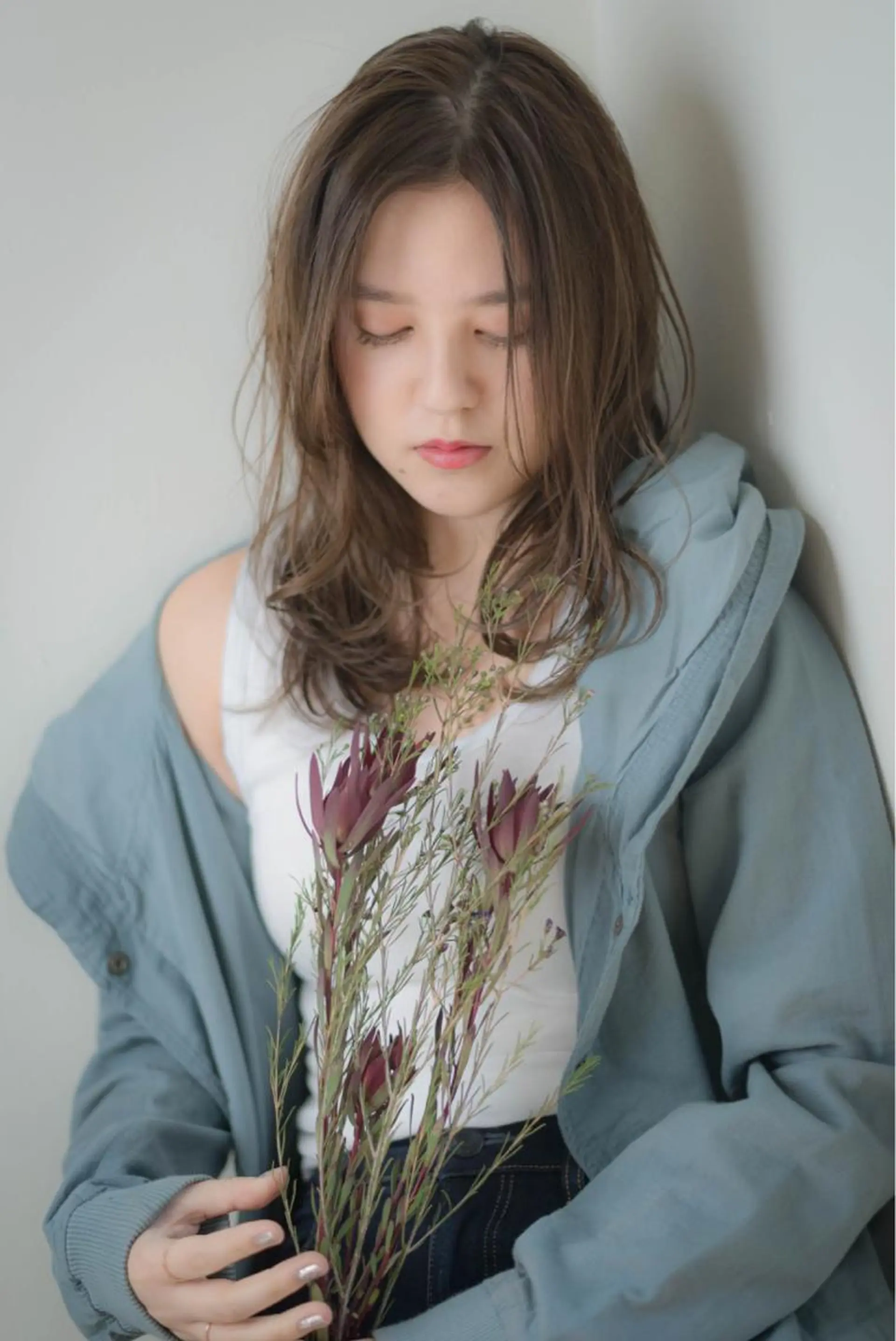 セミロング カラー パーマ GO TODAY シェアサロン 原宿本店所属・ボブ/レイヤー/ パーマ/淀川  純のヘアスタイル