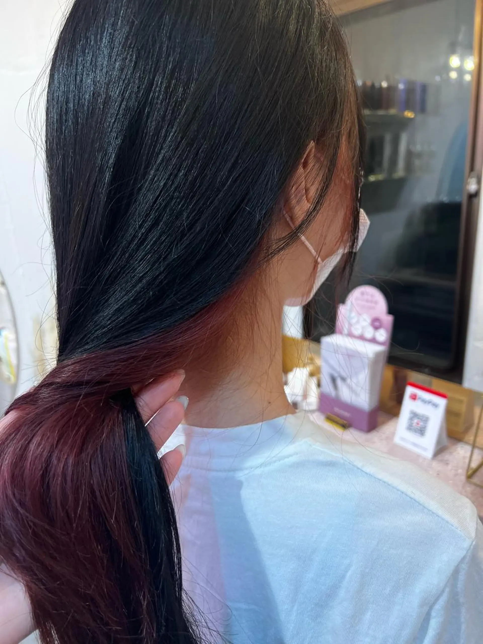 ロング 韓国風ヘア ヘアカラー トリートメント 🎀しゅな/韓国 レイヤー/透明感♡のヘアスタイル